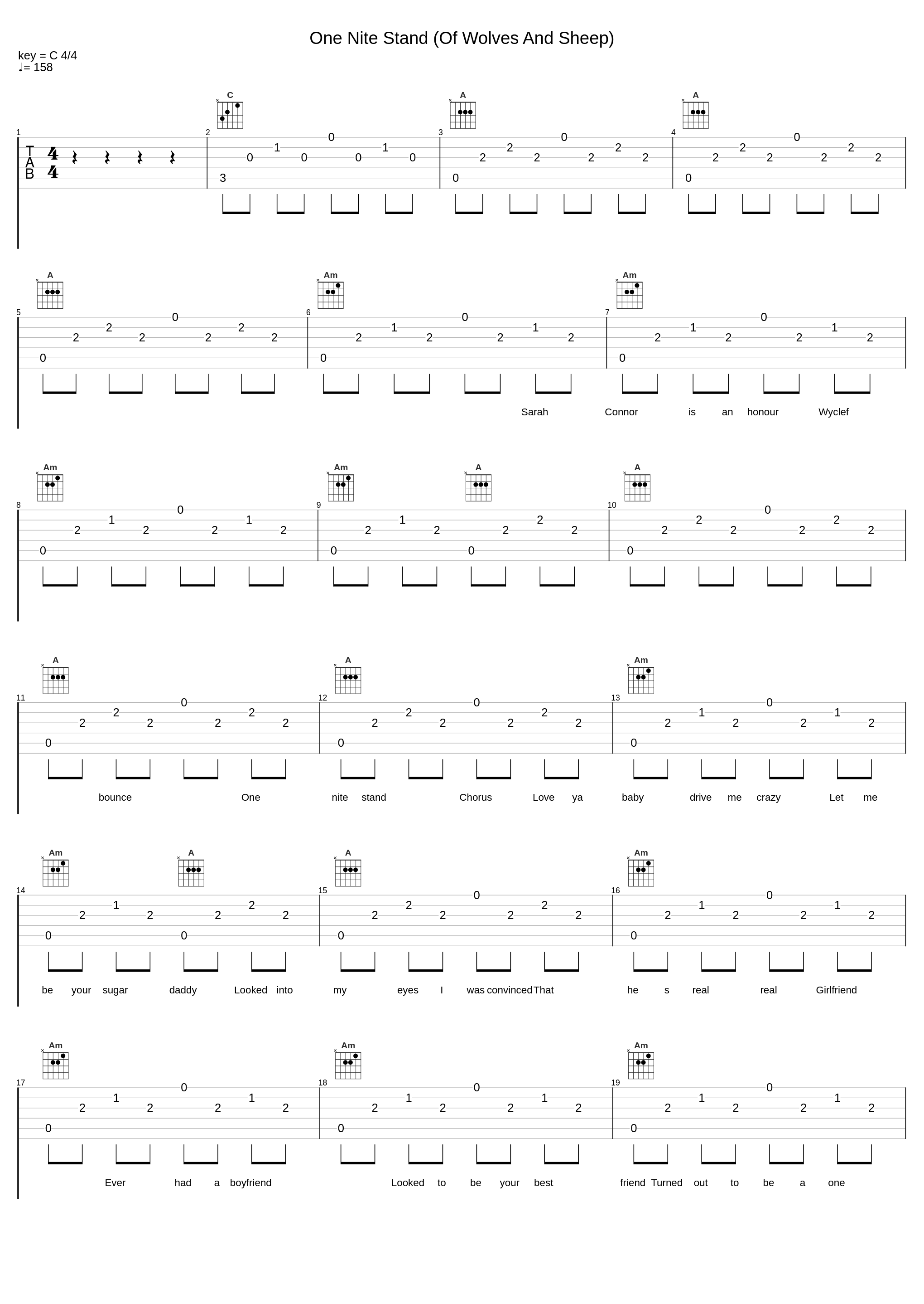 One Nite Stand (Of Wolves And Sheep)_Sarah Connor_1