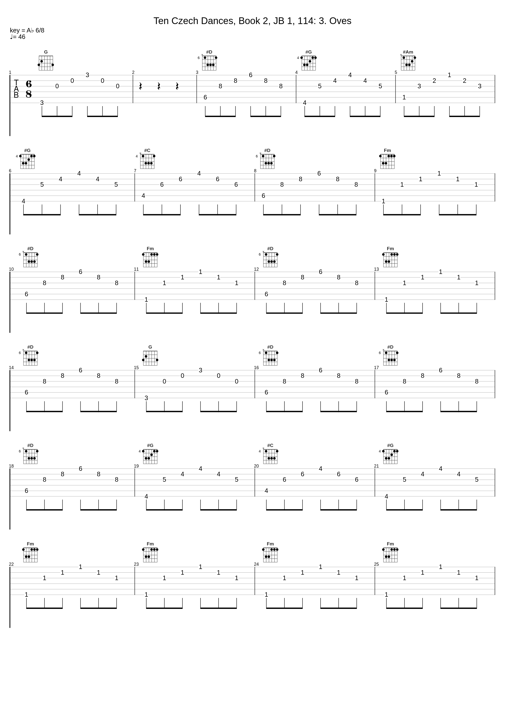 Ten Czech Dances, Book 2, JB 1, 114: 3. Oves_Al Goranski,Bedřich Smetana_1