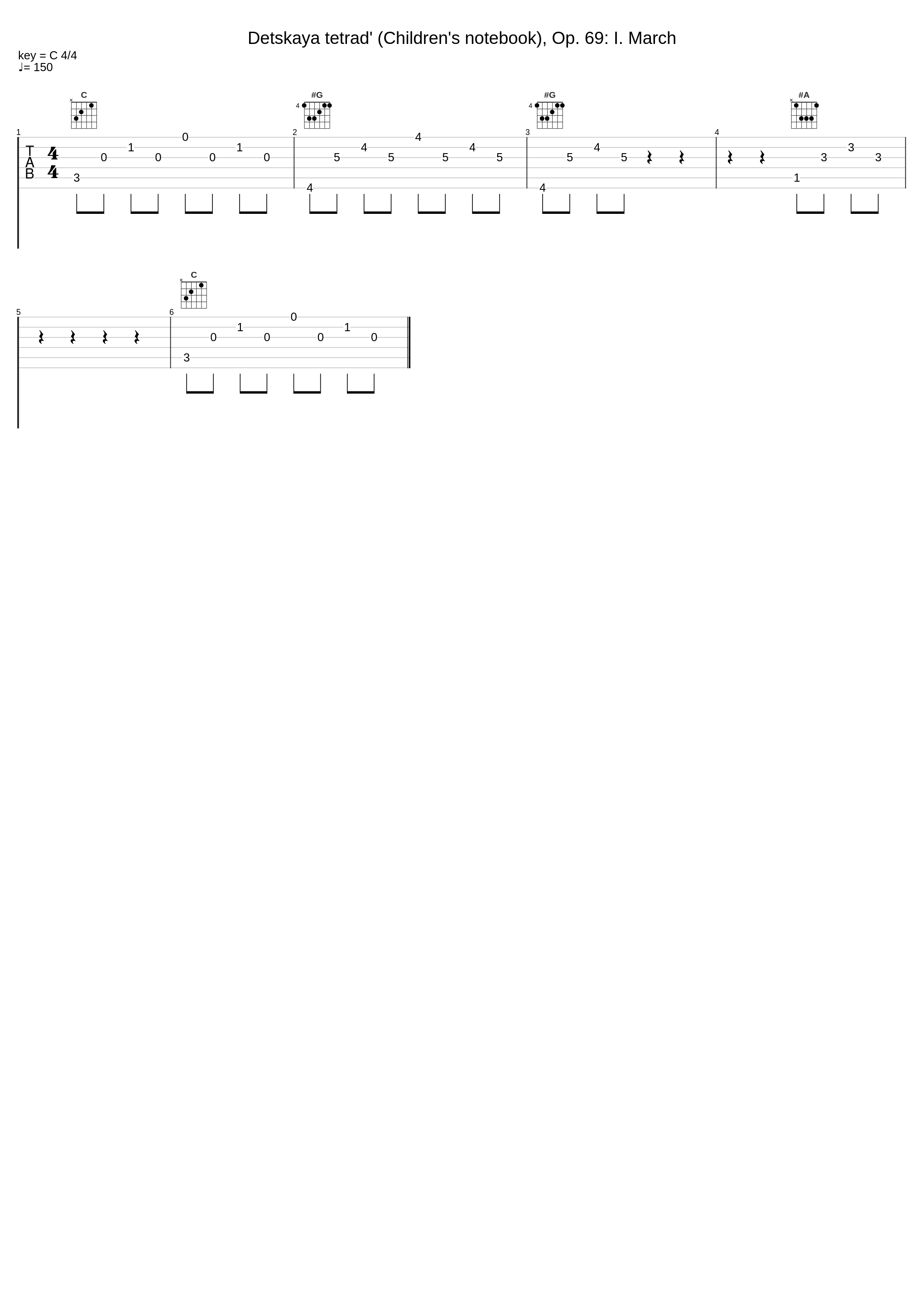 Detskaya tetrad' (Children's notebook), Op. 69: I. March_Dmitri Shostakovich_1