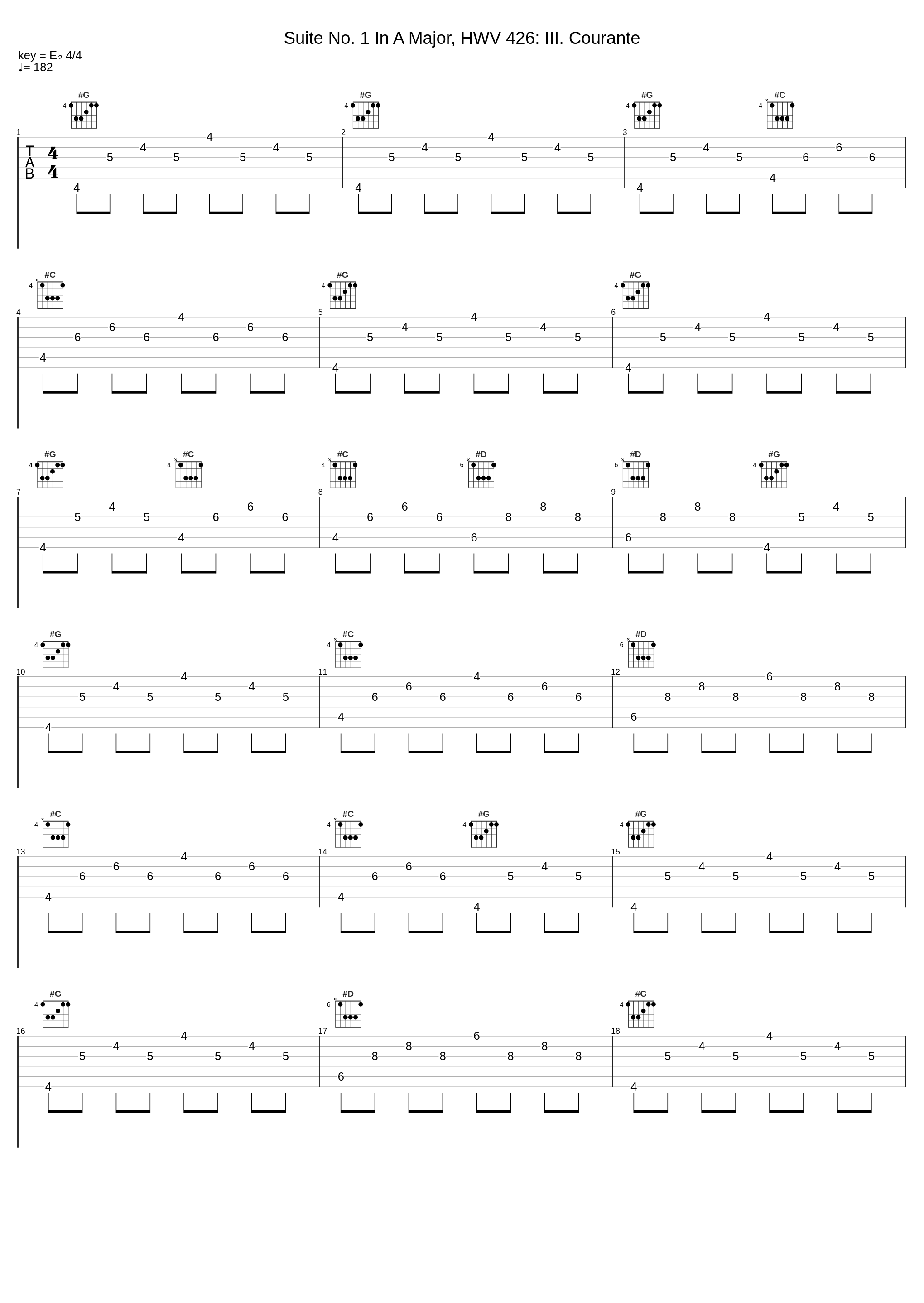 Suite No. 1 In A Major, HWV 426: III. Courante_Laurence Cummings_1