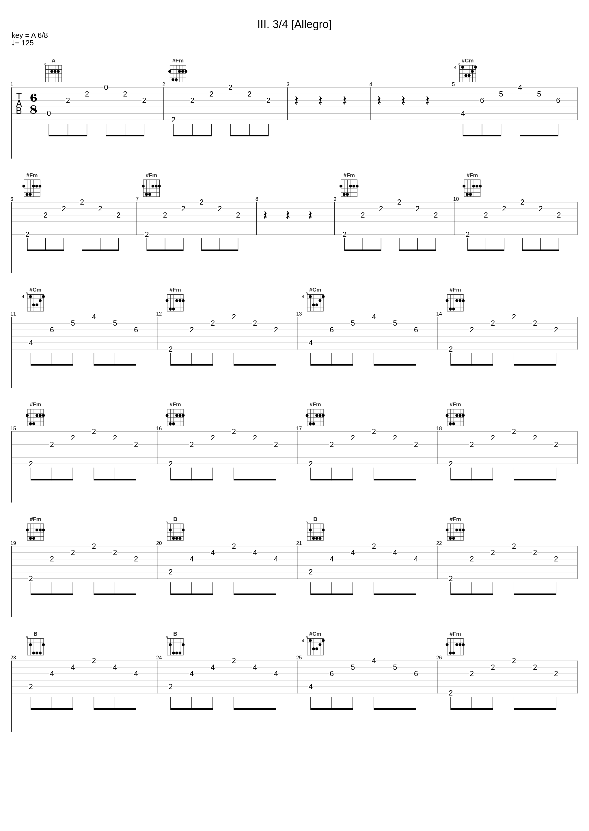 III. 3/4 [Allegro]_Les Récréations,Alessandro Scarlatti_1