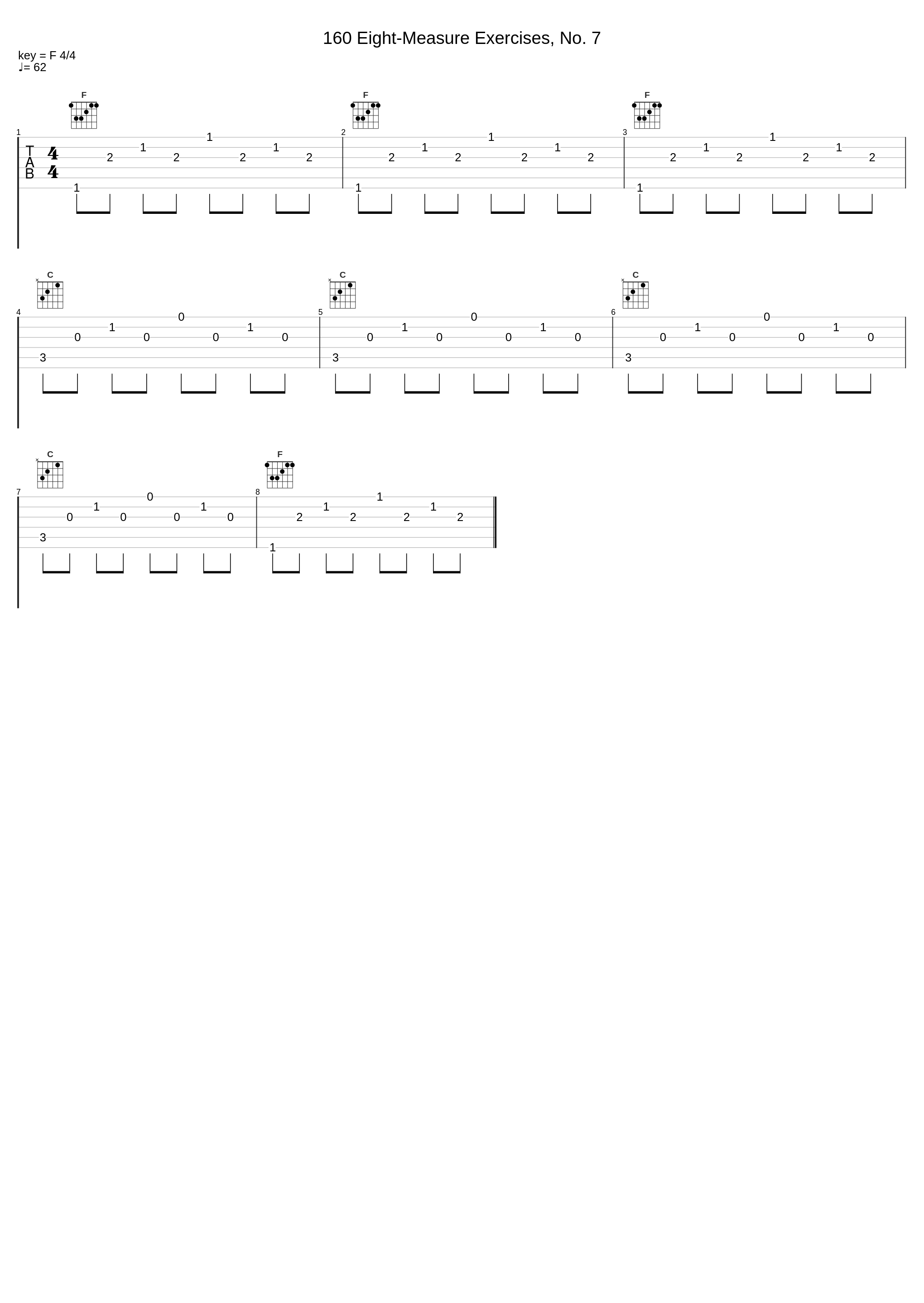 160 Eight-Measure Exercises, No. 7_Carl Czerny,Nologo_1