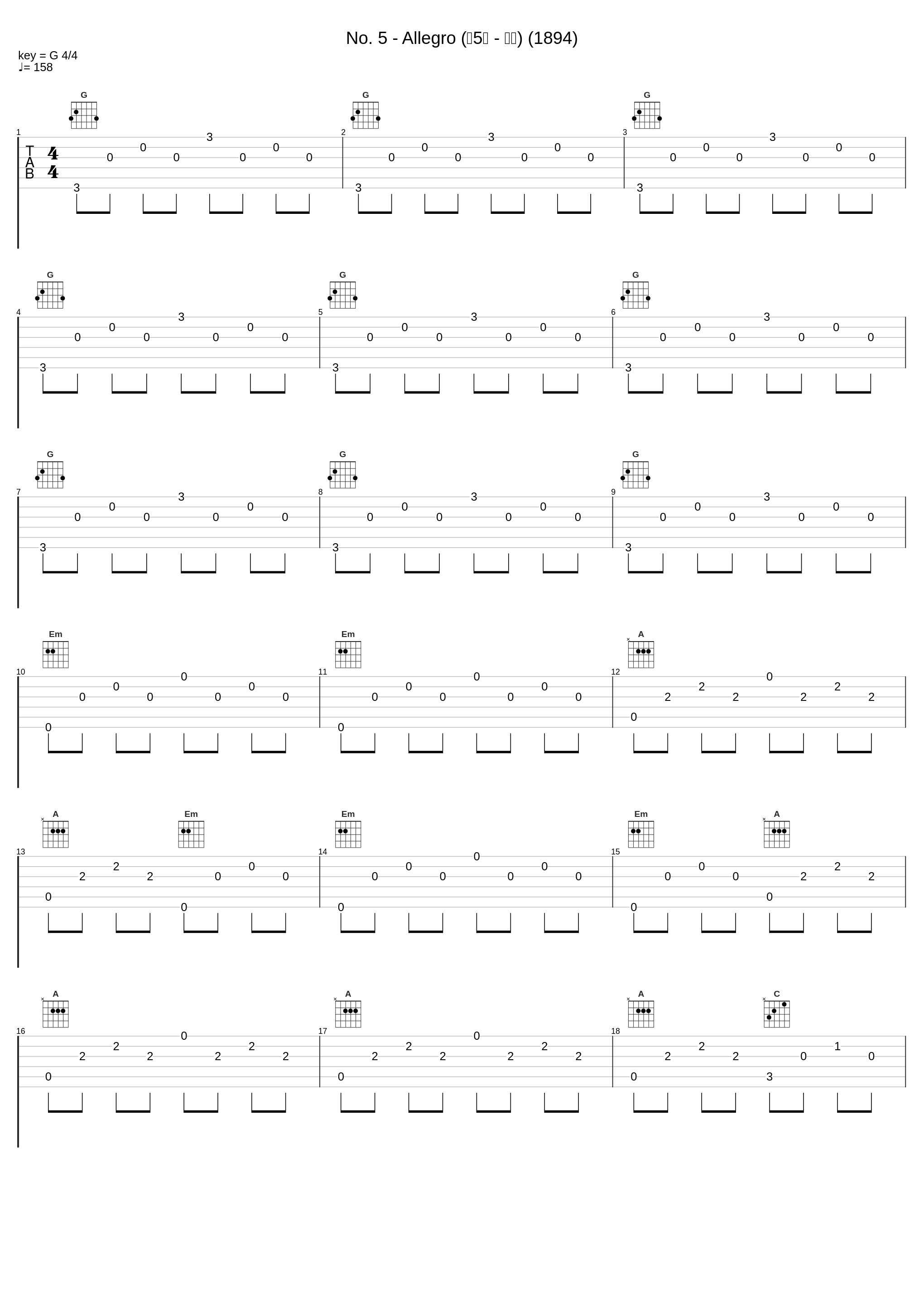 No. 5 - Allegro (第5号 - 快板) (1894)_Inna Poroshina,Antonín Dvořák_1