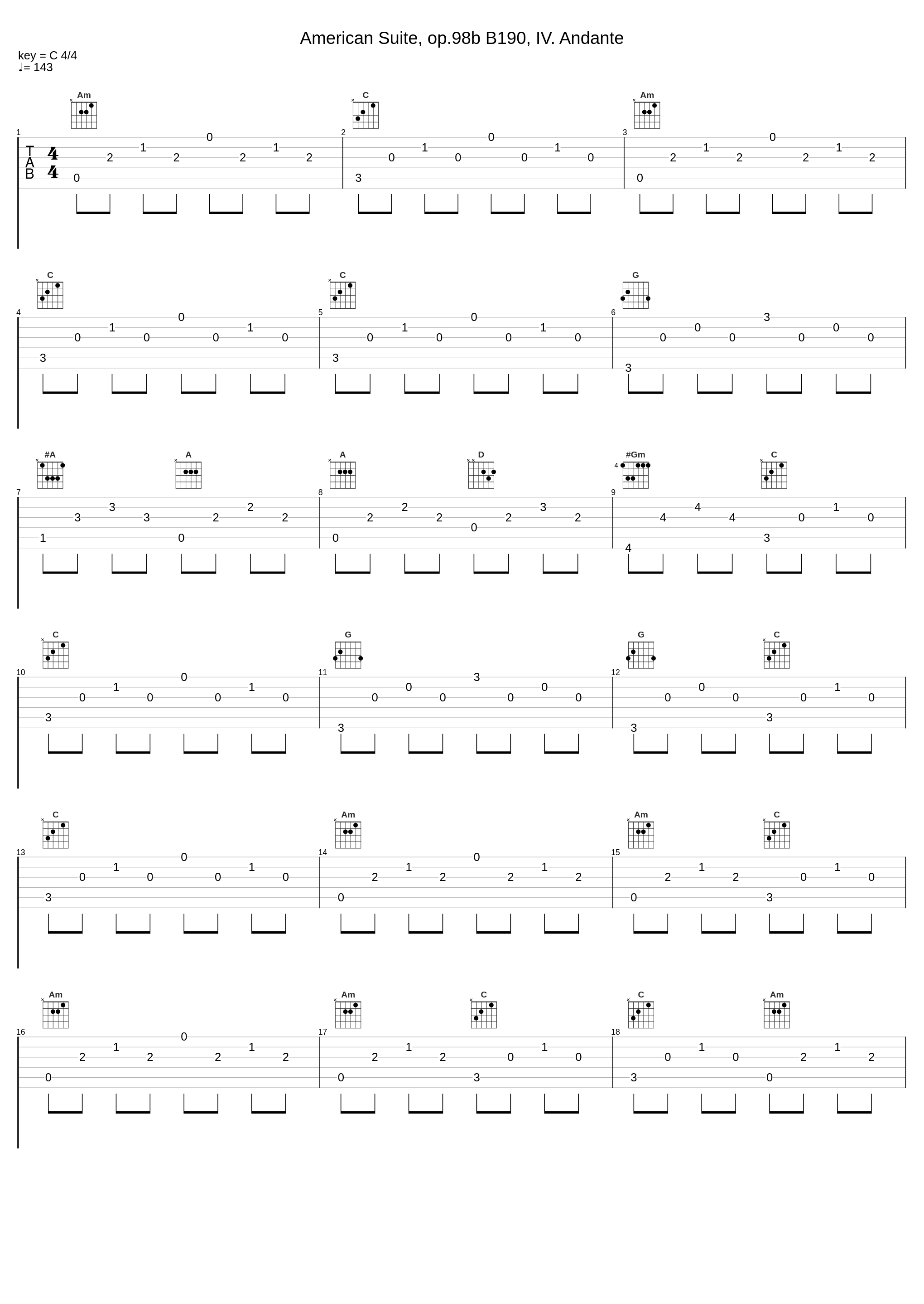 American Suite, op.98b B190, IV. Andante_Antonín Dvořák_1