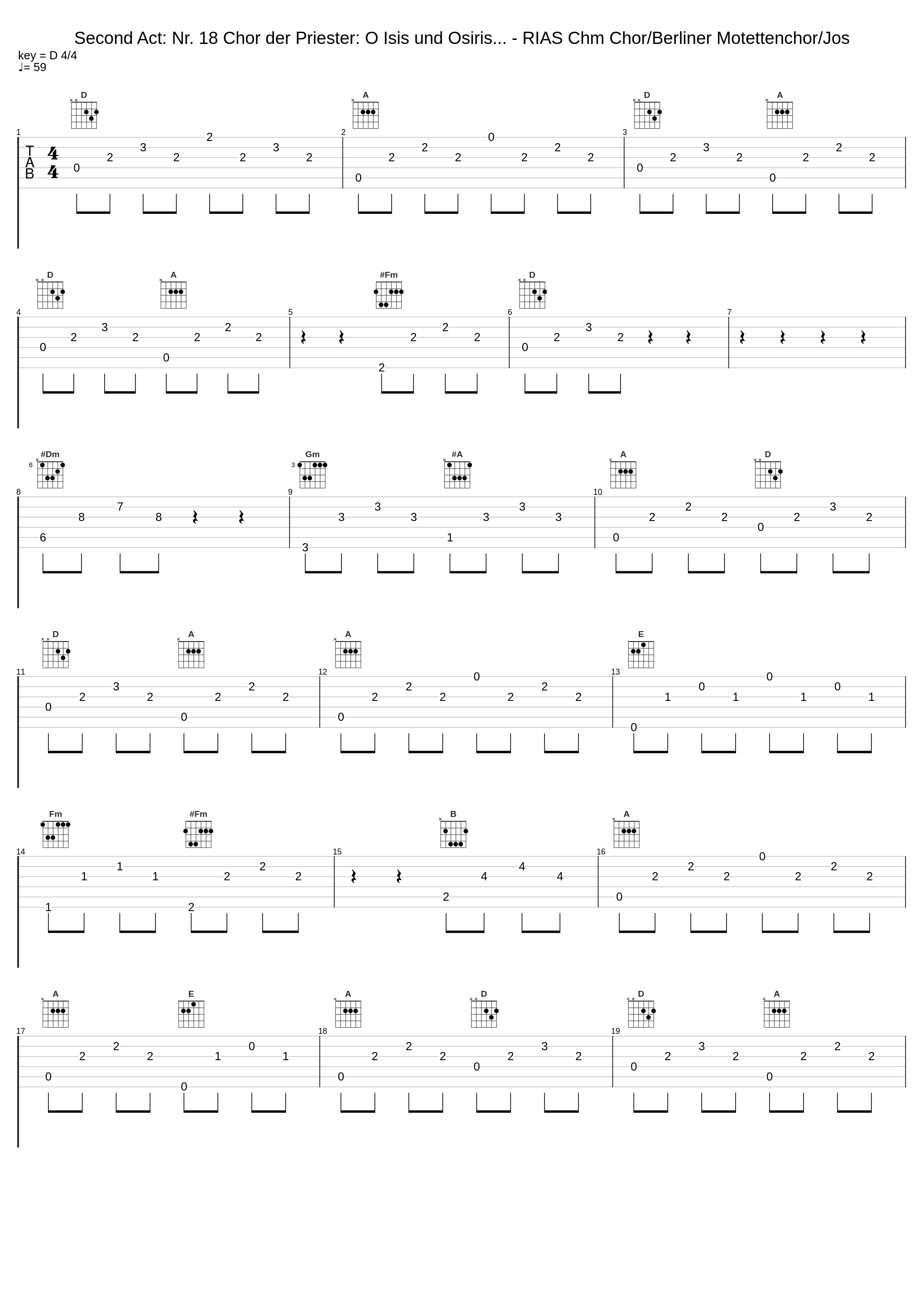 Second Act: Nr. 18 Chor der Priester: O Isis und Osiris... - RIAS Chm Chor/Berliner Motettenchor/Jos_Ferenc Fricsay_1