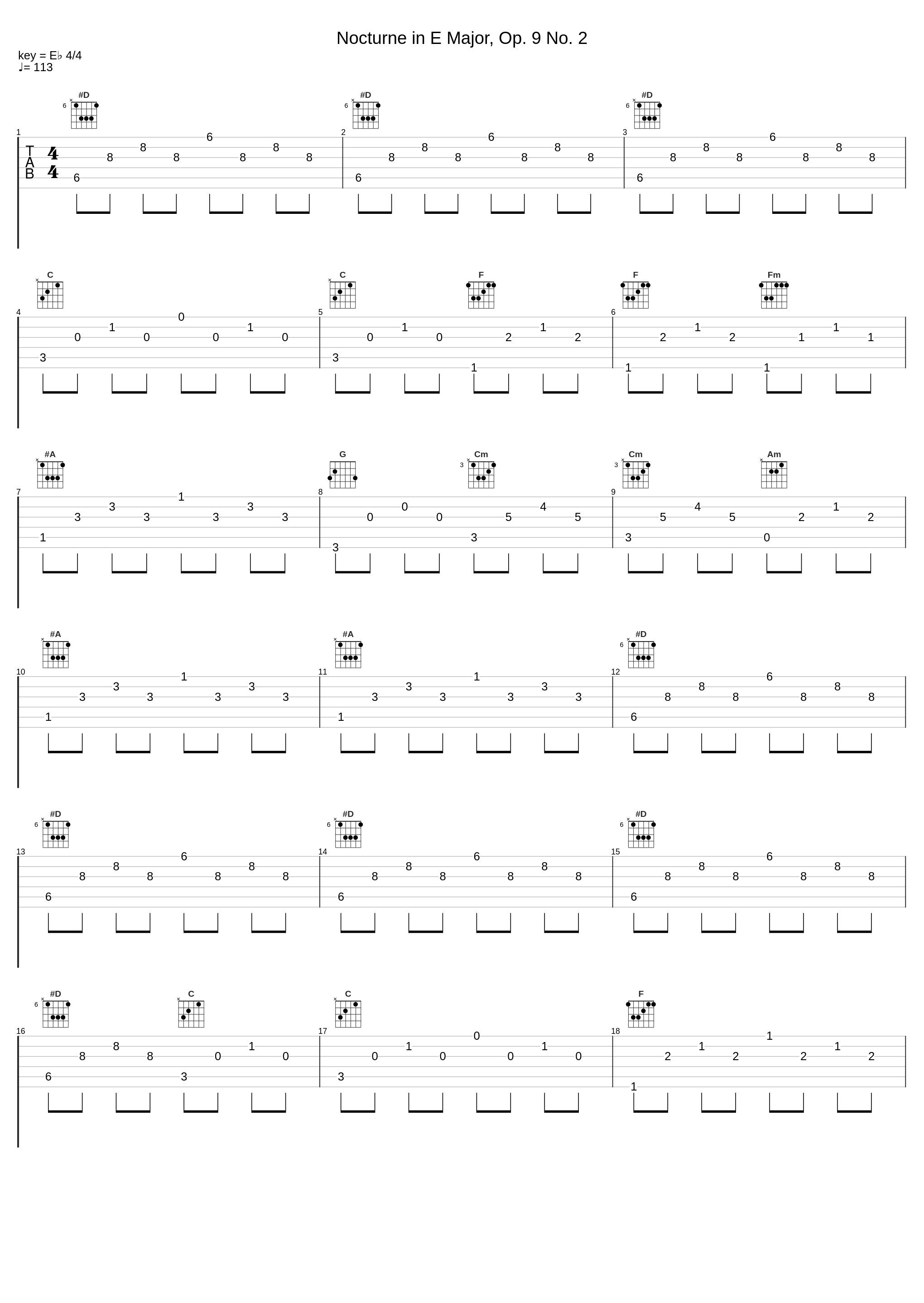 Nocturne in E Major, Op. 9 No. 2_François Dumont_1