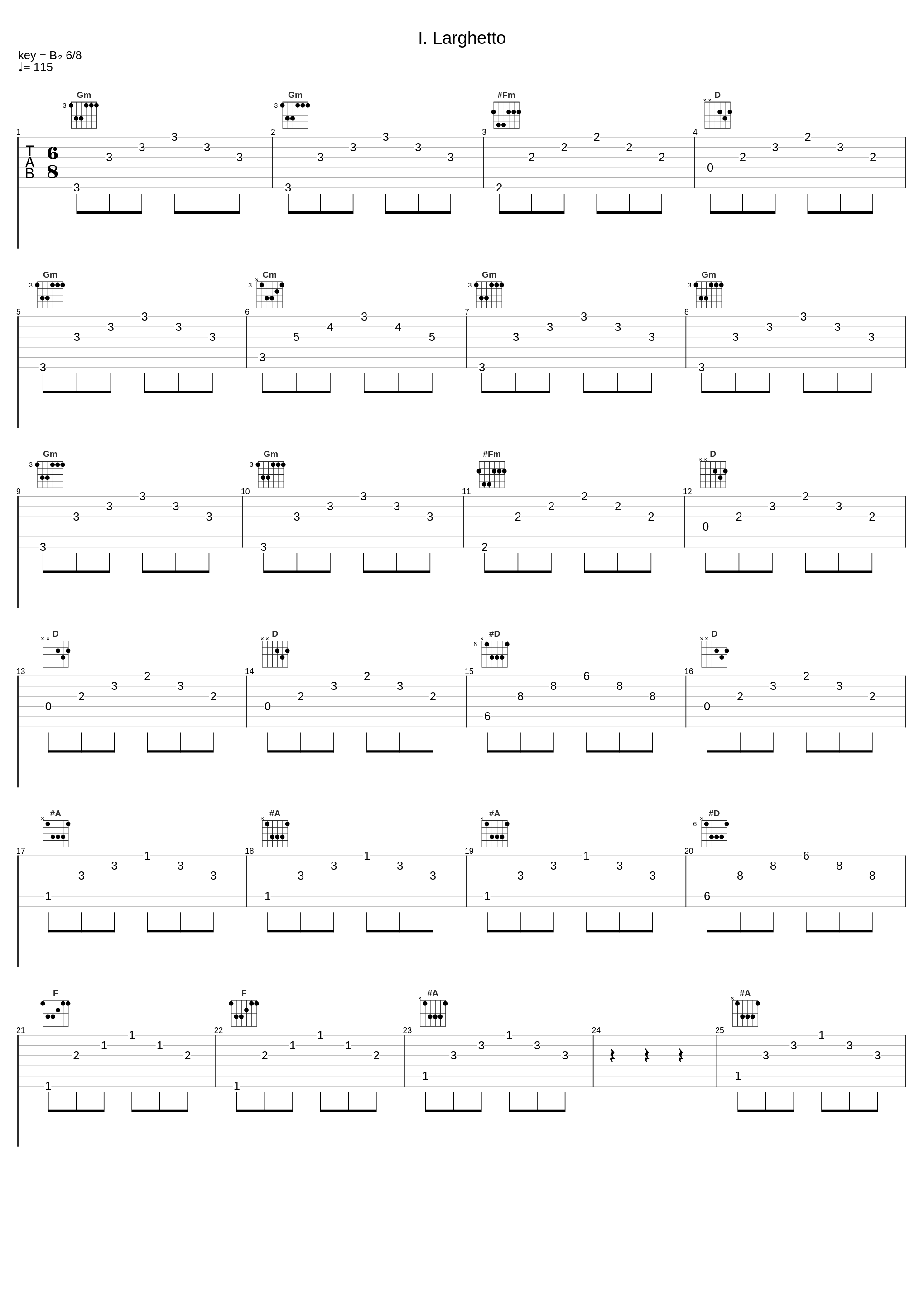 I. Larghetto_Le Ricordanze,Luigi Boccherini_1