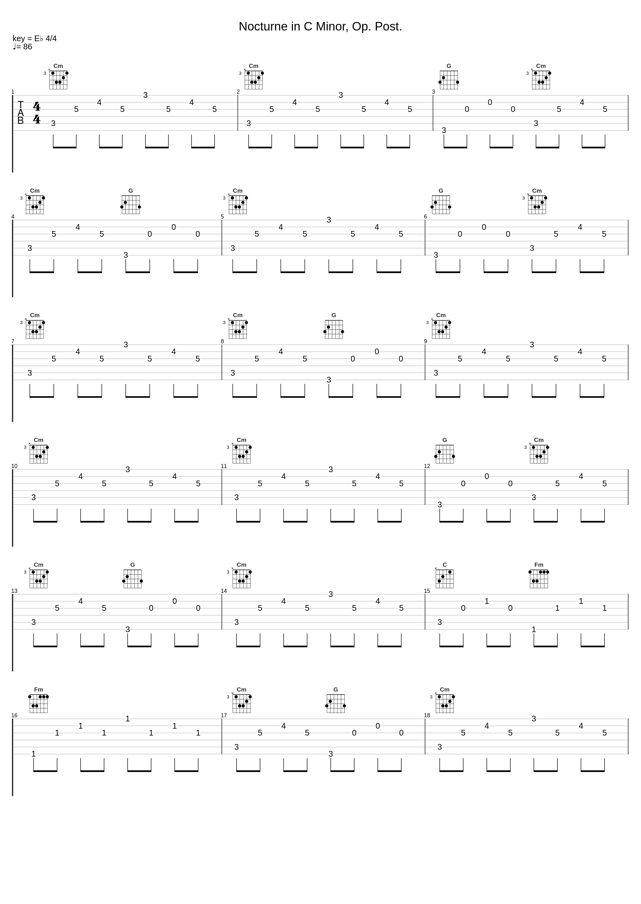 Nocturne in C Minor, Op. Post._François Dumont_1