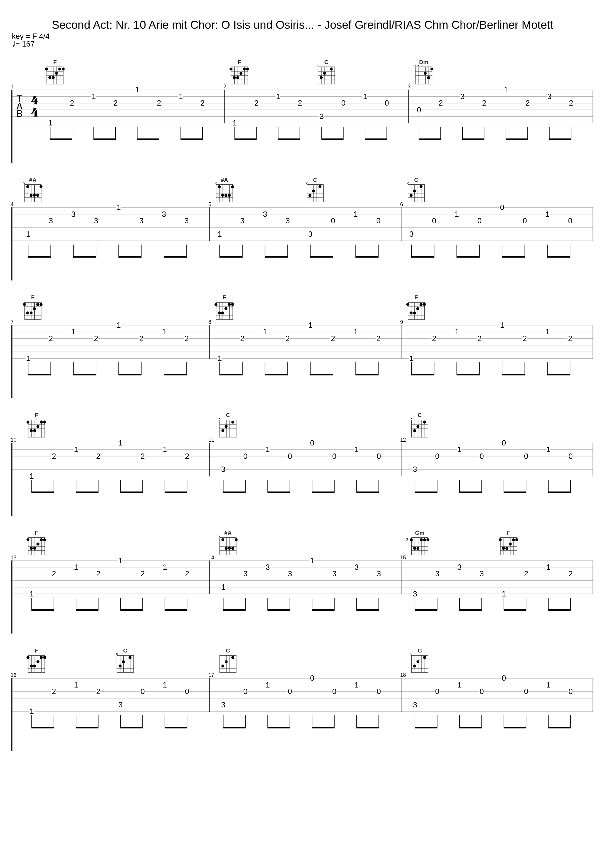 Second Act: Nr. 10 Arie mit Chor: O Isis und Osiris... - Josef Greindl/RIAS Chm Chor/Berliner Motett_Ferenc Fricsay_1