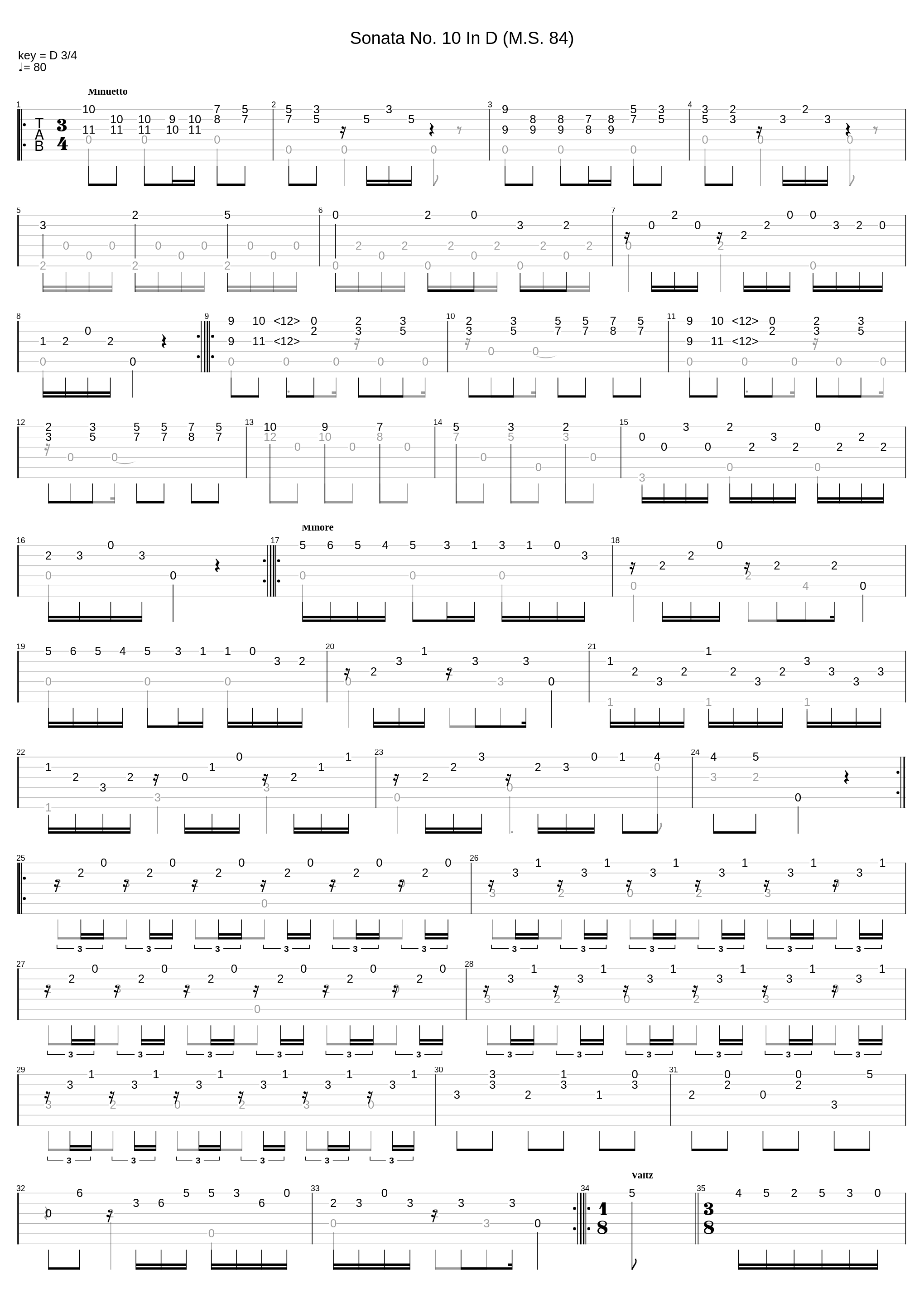 Sonata No 10 In D Ms 84_Nicolo Paganini_1