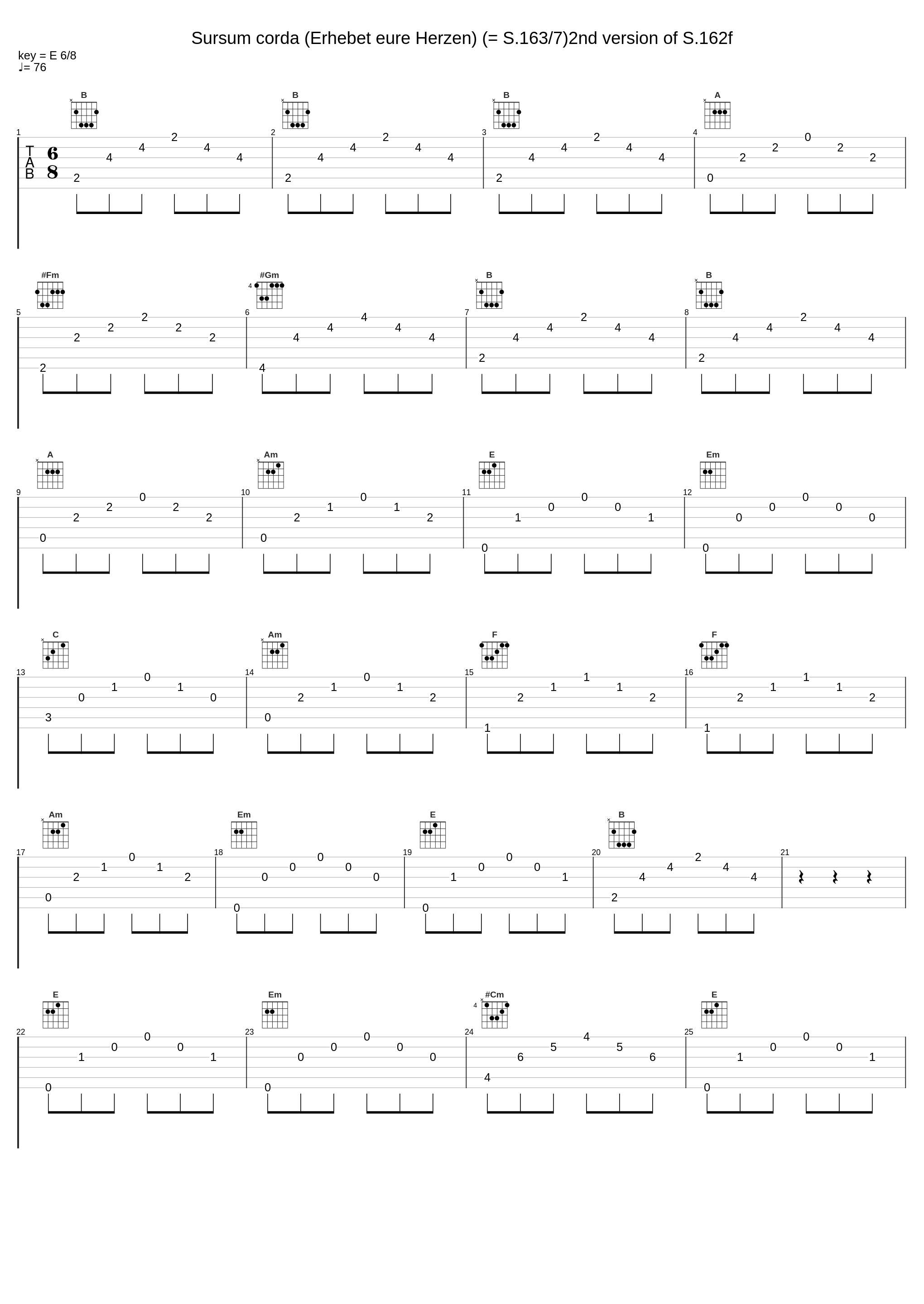 Sursum corda (Erhebet eure Herzen) (= S.163/7)2nd version of S.162f_Béla Bartók_1