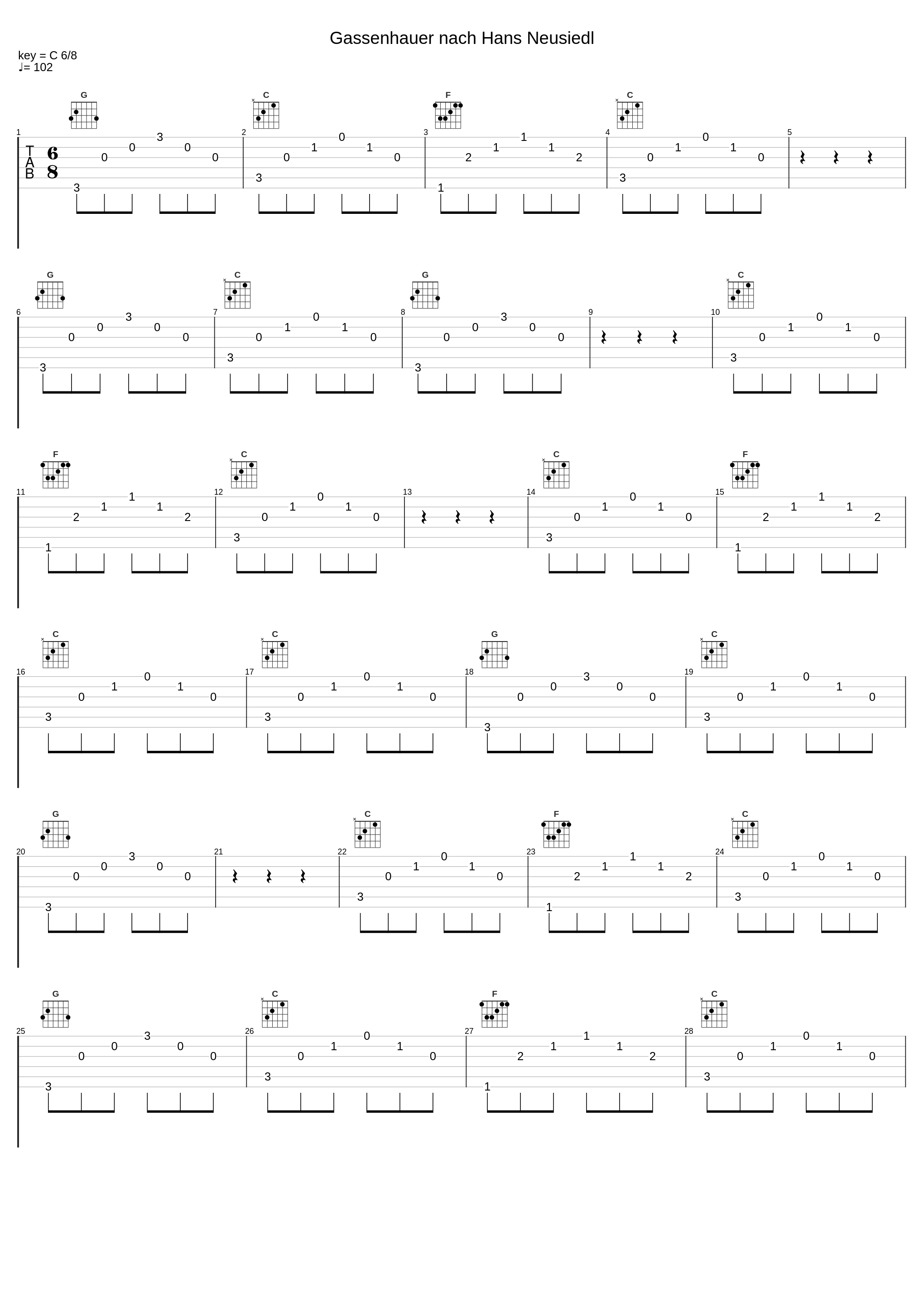 Gassenhauer nach Hans Neusiedl_Carl Orff_1