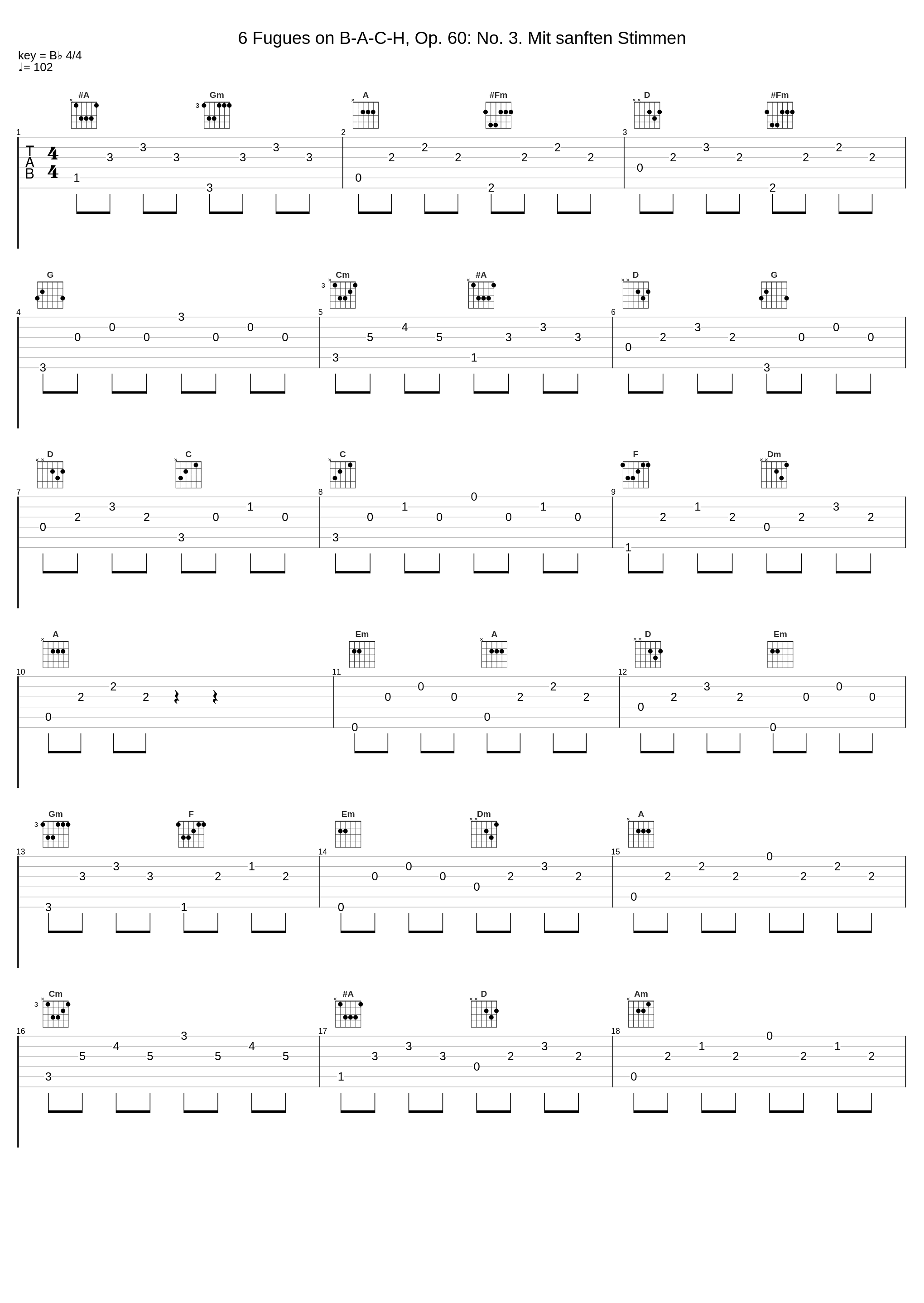 6 Fugues on B-A-C-H, Op. 60: No. 3. Mit sanften Stimmen_Martin Schmeding_1