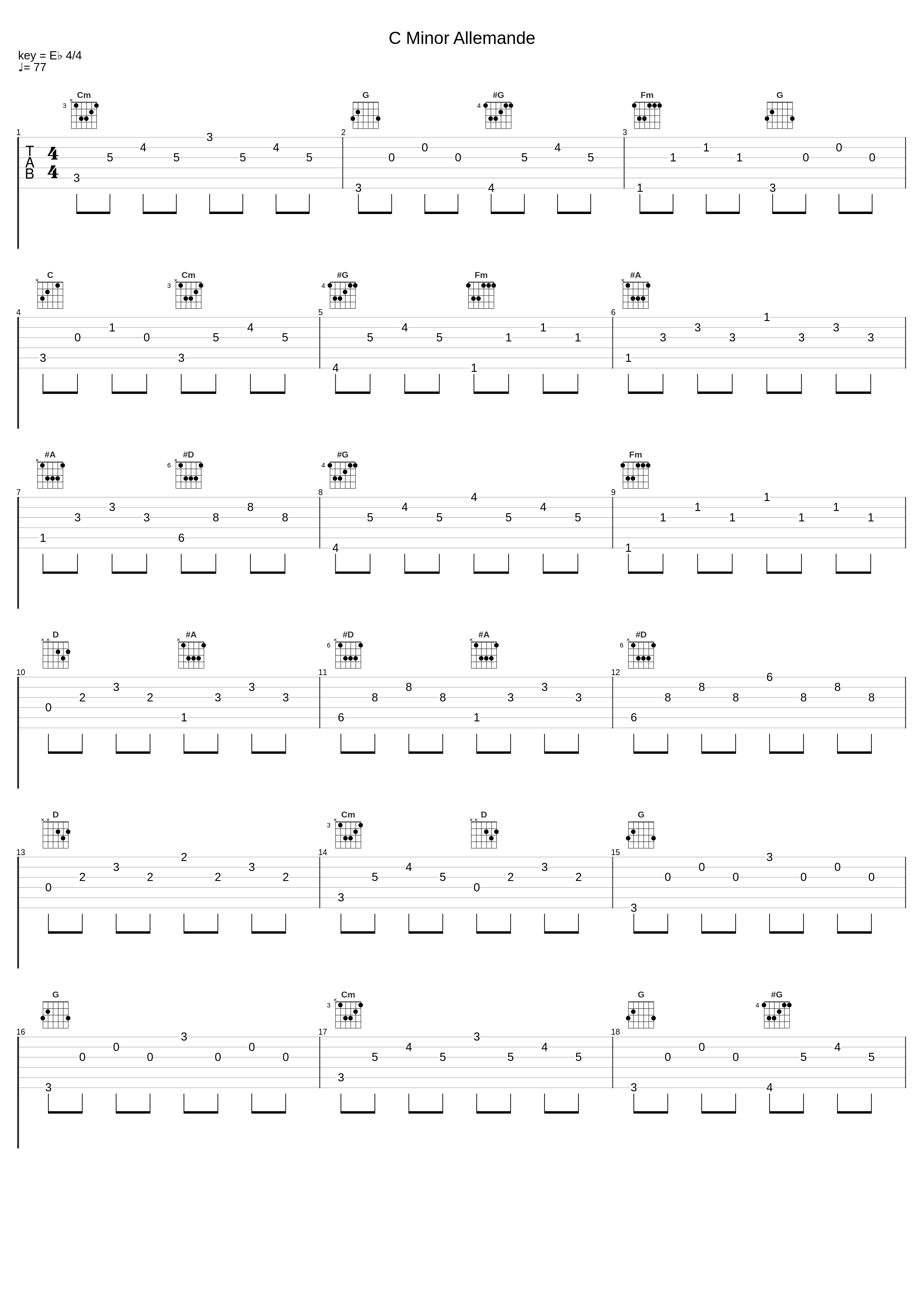 C Minor Allemande_Thomas Bartlett,Johann Sebastian Bach_1