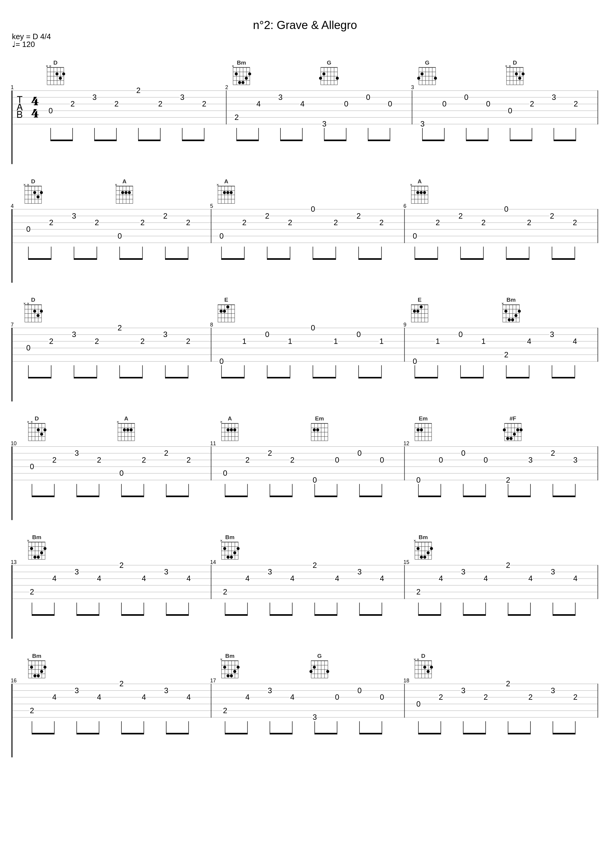 n°2: Grave & Allegro_Georg Philipp Telemann_1