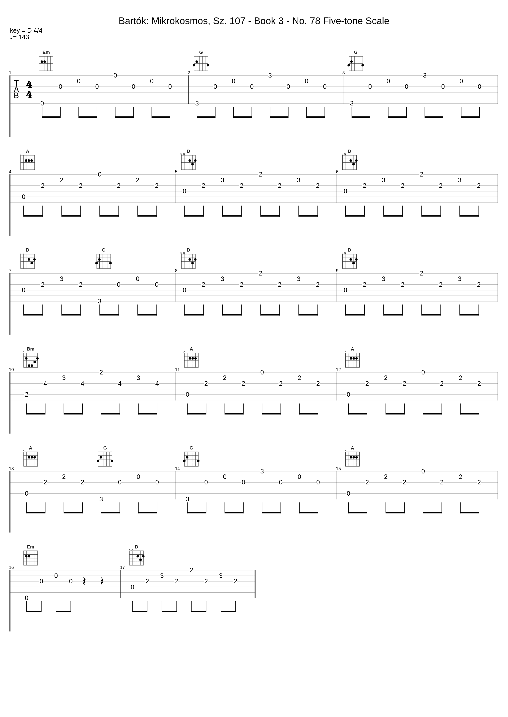 Bartók: Mikrokosmos, Sz. 107 - Book 3 - No. 78 Five-tone Scale_Zoltán Kocsis_1