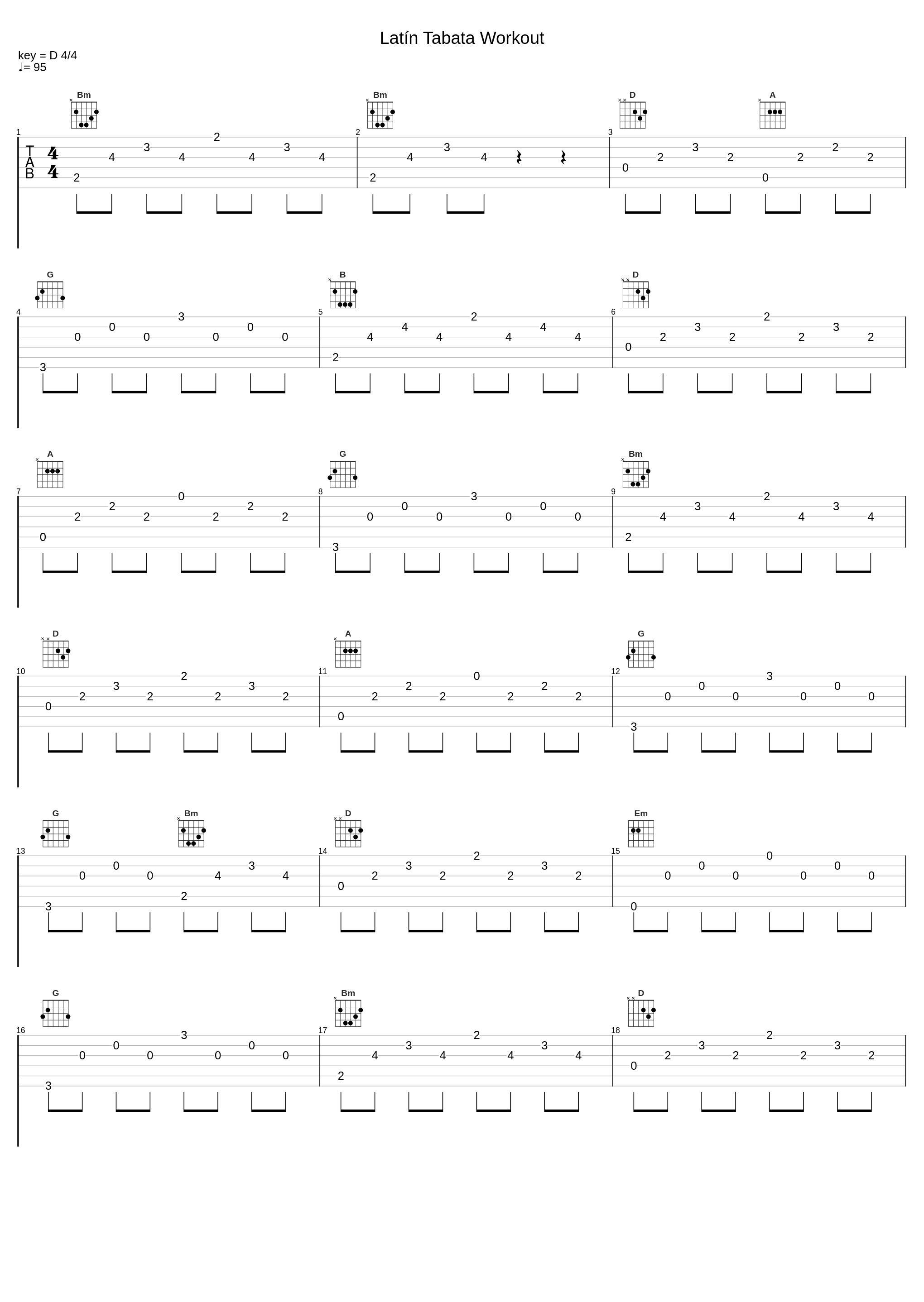 Latín Tabata Workout_Tabata Music_1