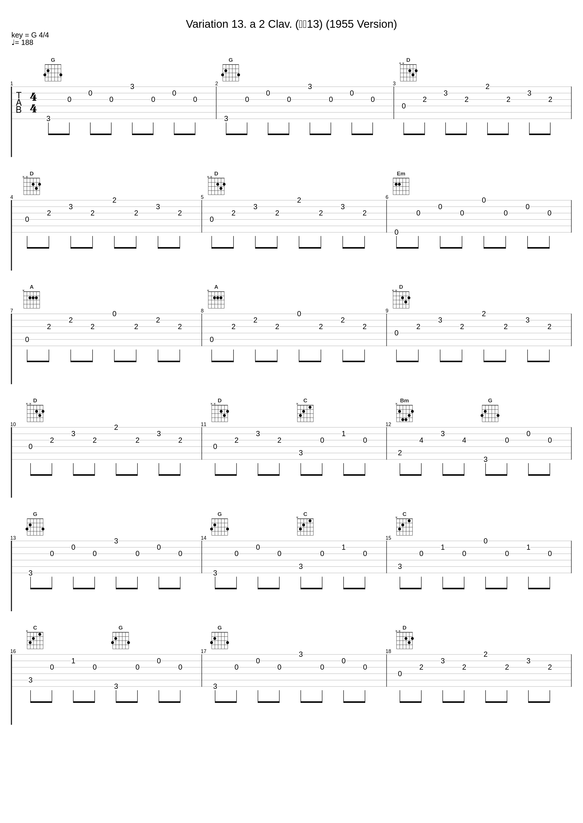 Variation 13. a 2 Clav. (变奏13) (1955 Version)_Glenn Gould_1