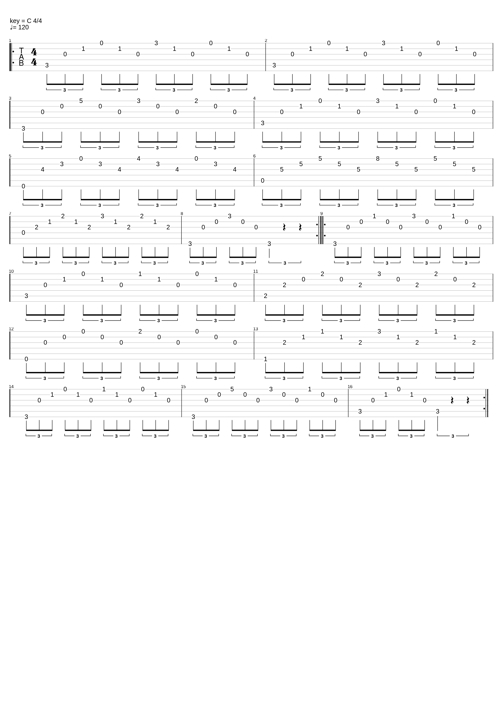 Study In C_Francisco Tarrega_1