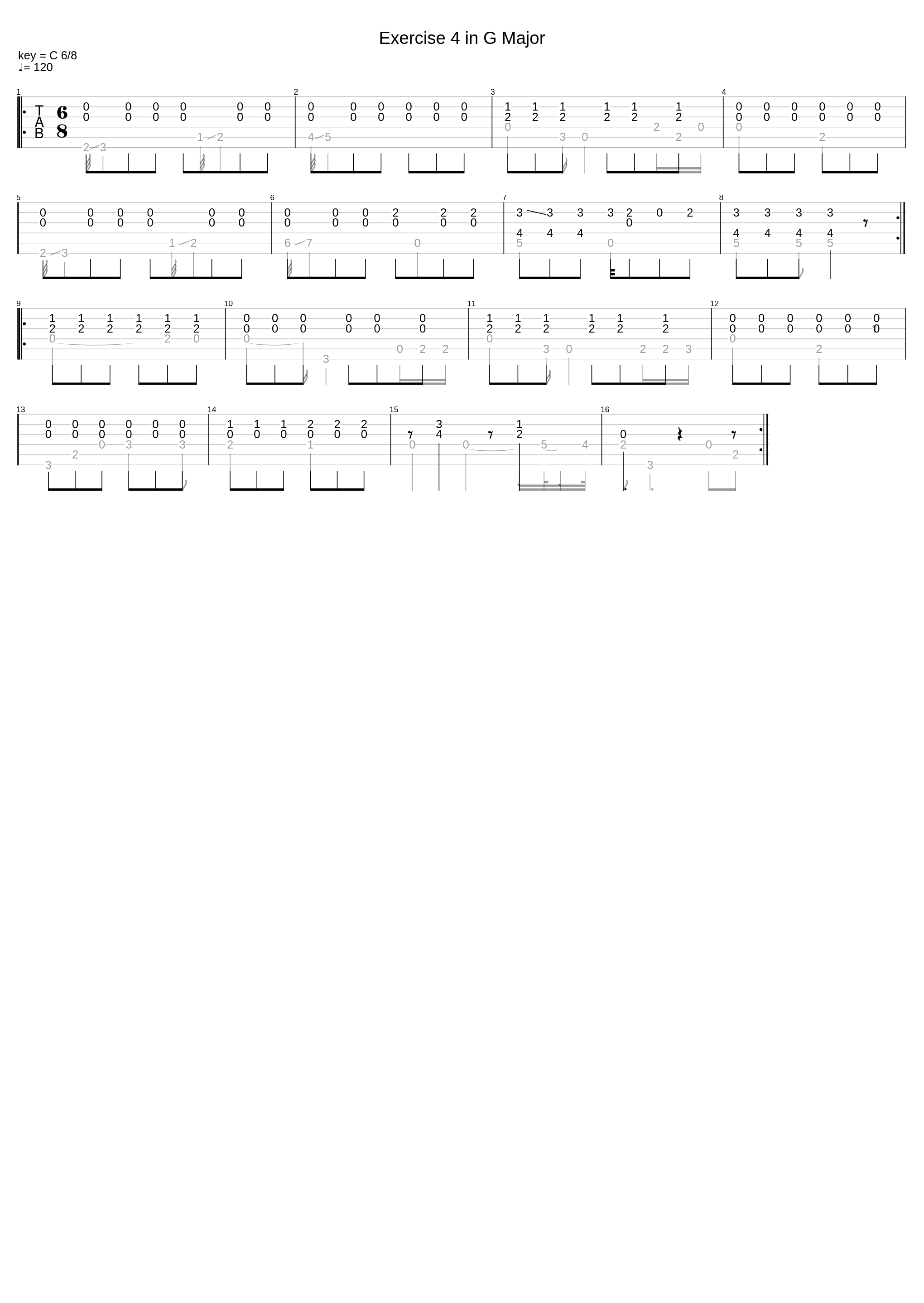 Exercise 4 In G Major_Dionisio Aguado_1