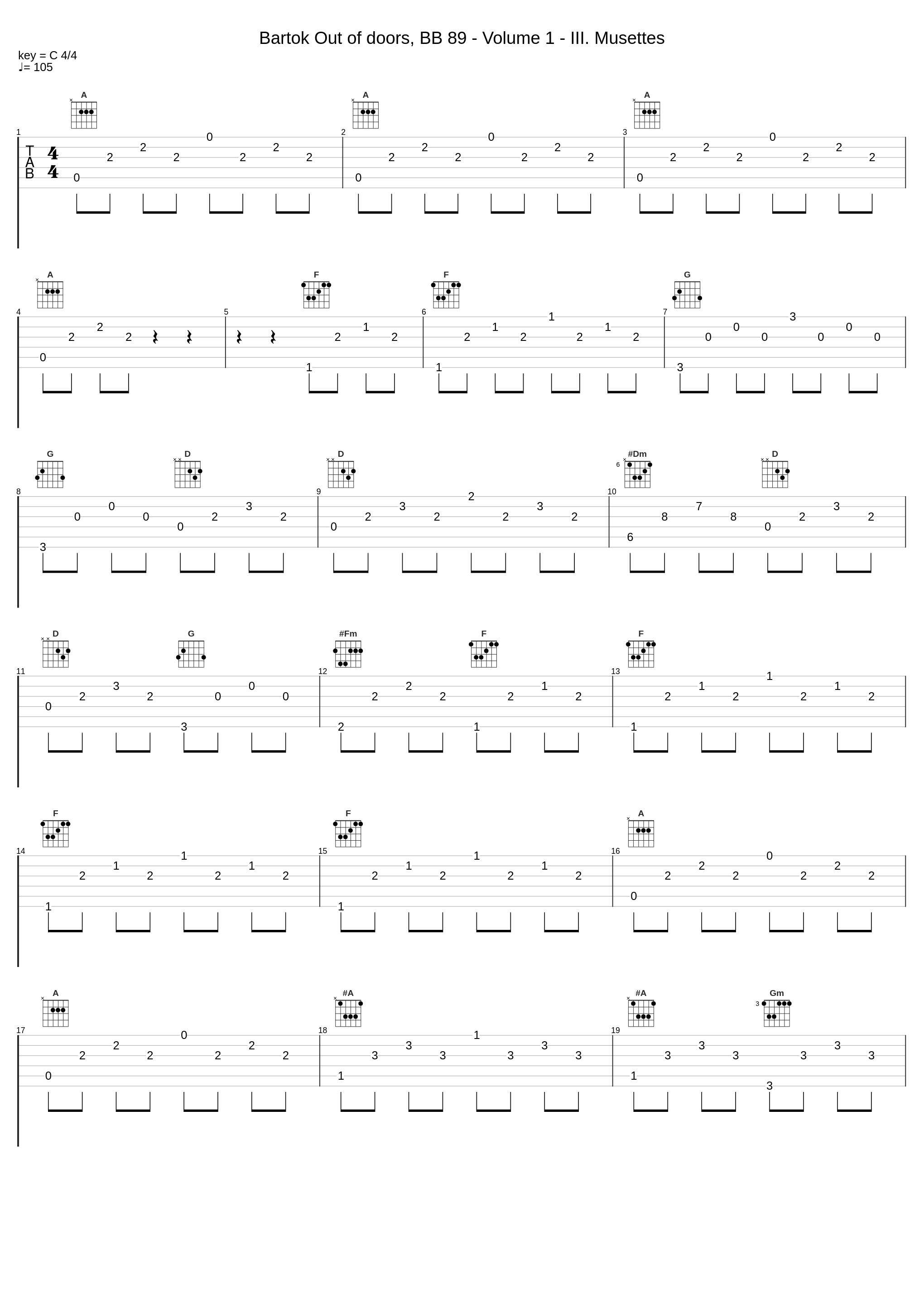 Bartok Out of doors, BB 89 - Volume 1 - III. Musettes_Zoltán Kocsis_1