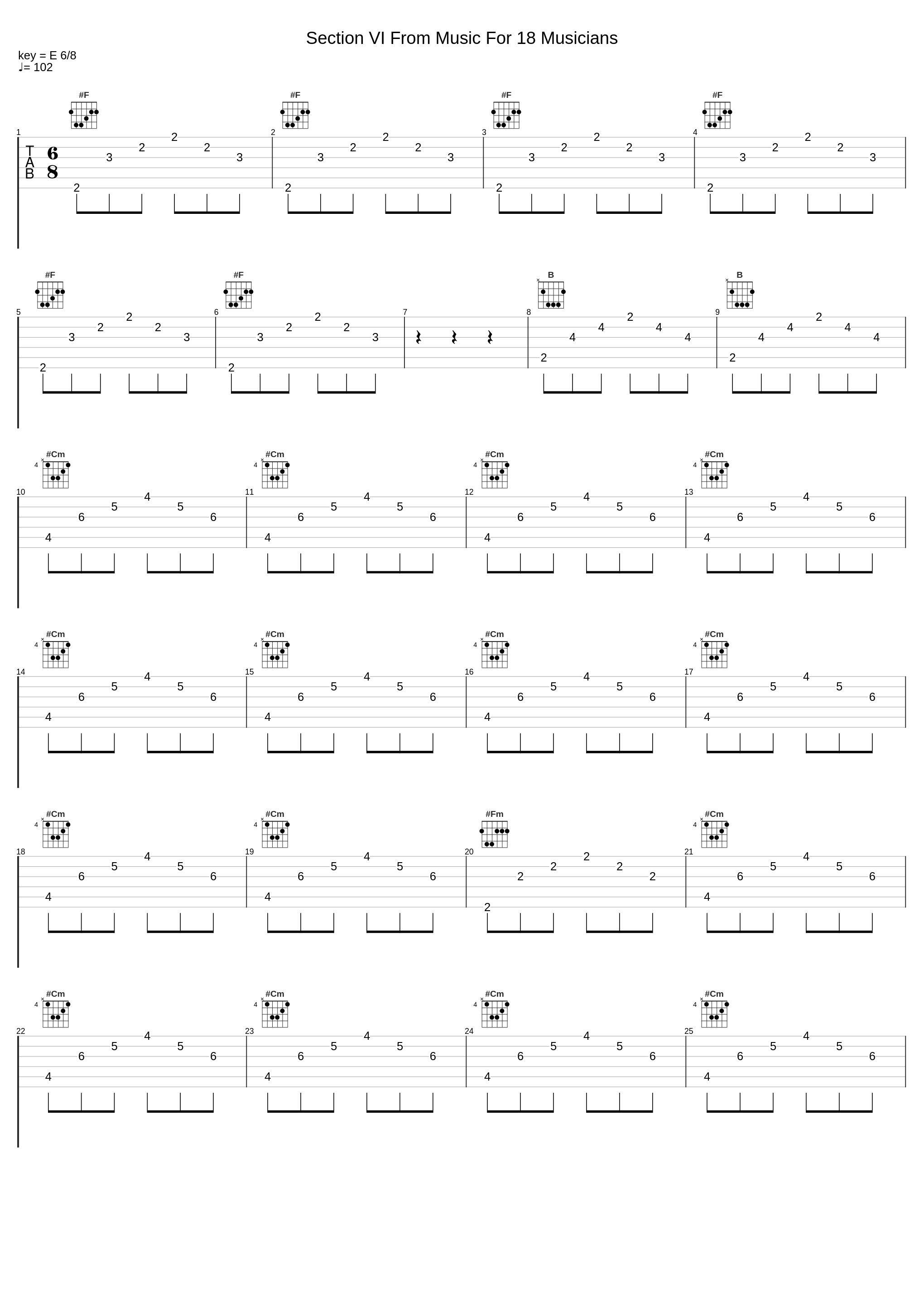 Section VI From Music For 18 Musicians_Steve Reich_1