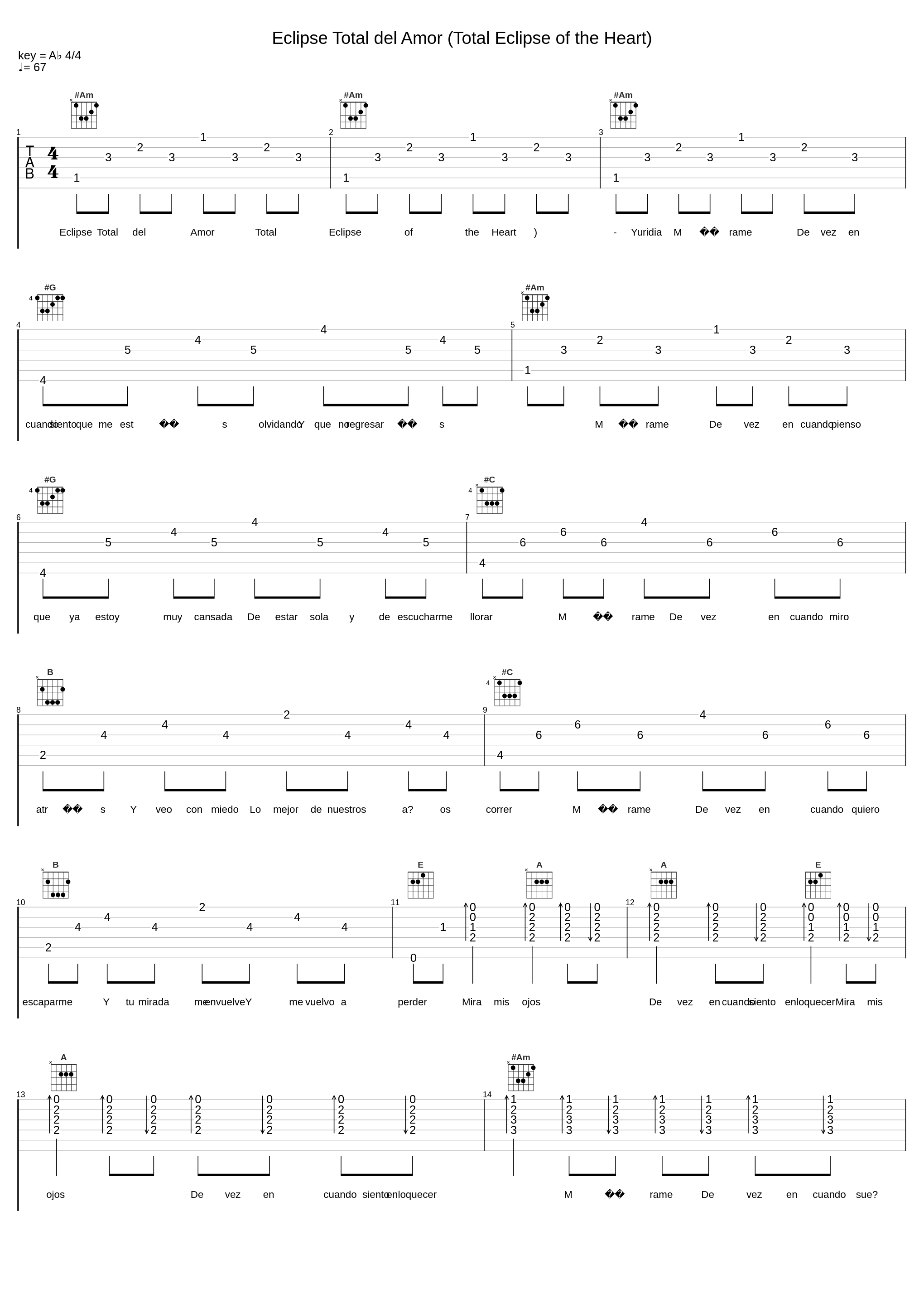 Eclipse Total del Amor (Total Eclipse of the Heart)_Yuridia_1