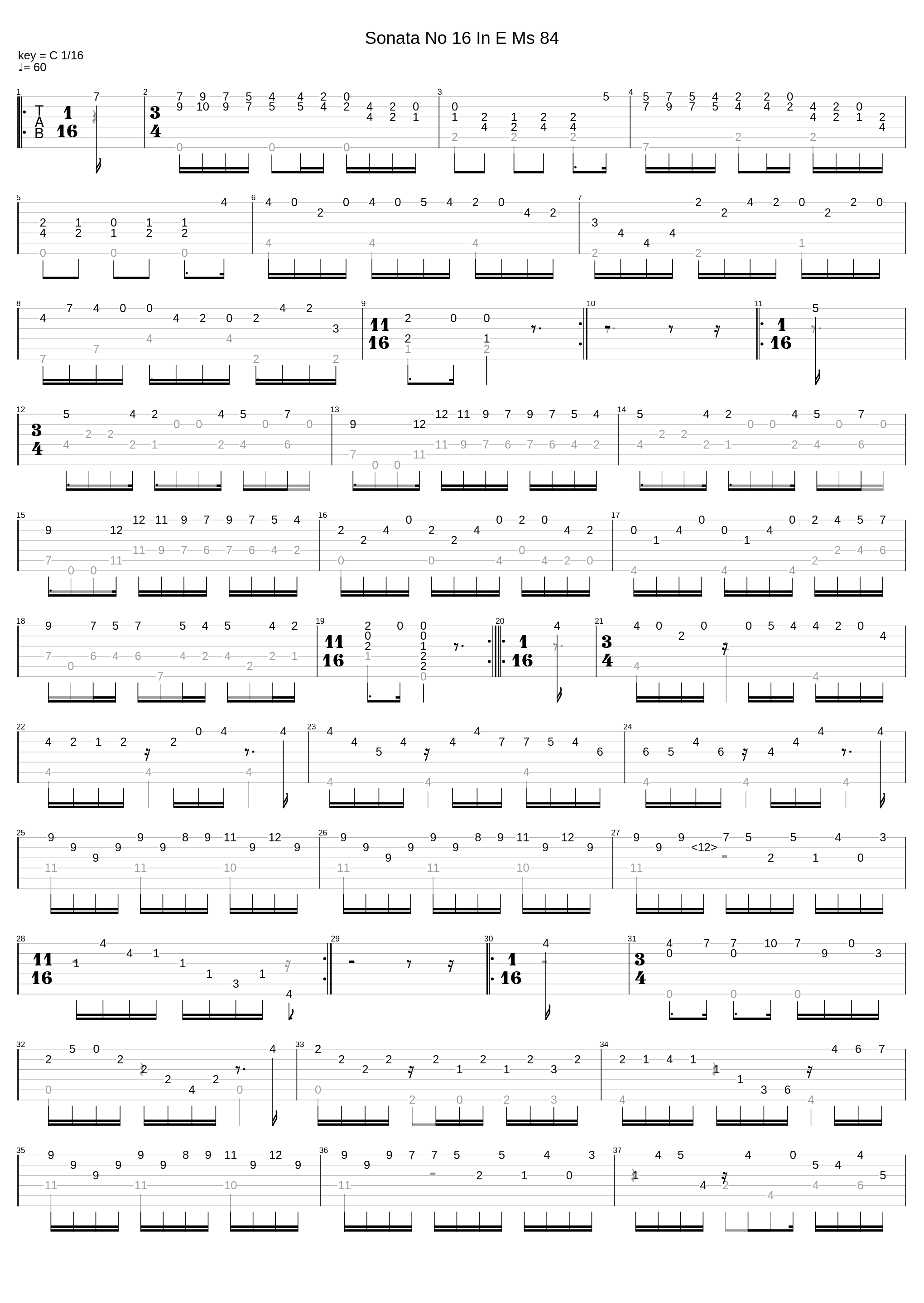 Sonata No 16 In E Ms 84_Nicolo Paganini_1