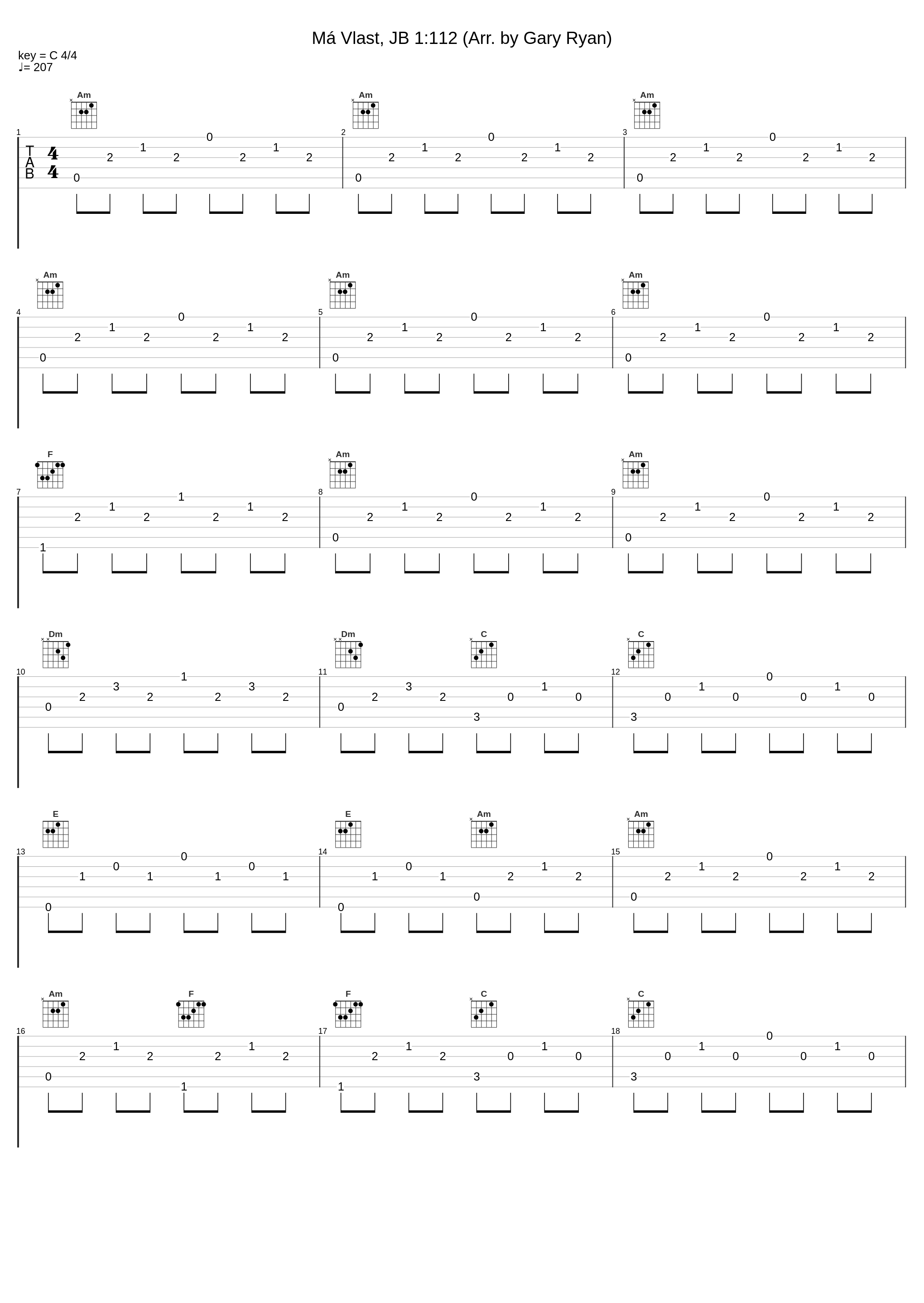 Má Vlast, JB 1:112 (Arr. by Gary Ryan)_Gary Ryan,Bedřich Smetana_1