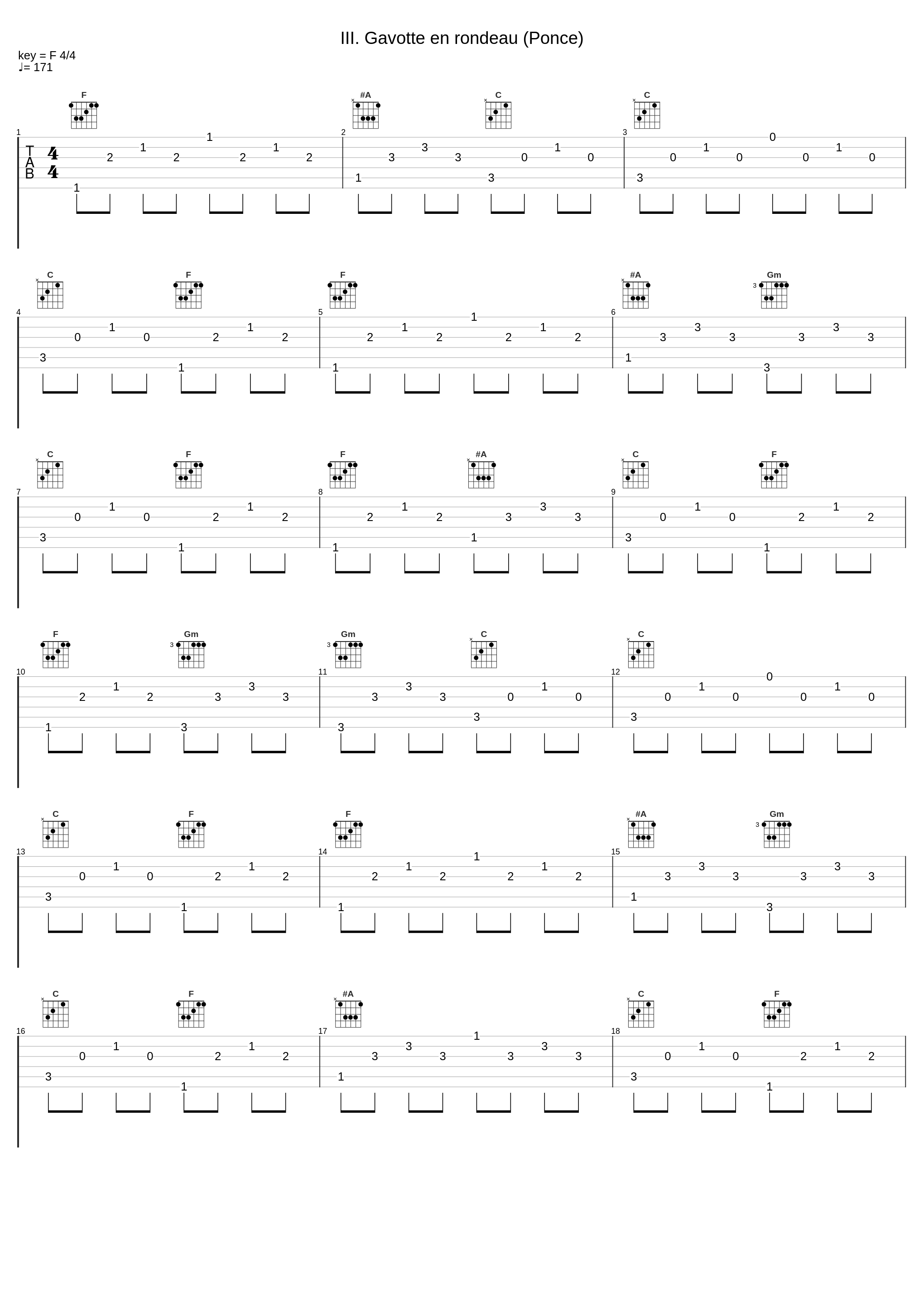 III. Gavotte en rondeau (Ponce)_Andrés Segovia_1