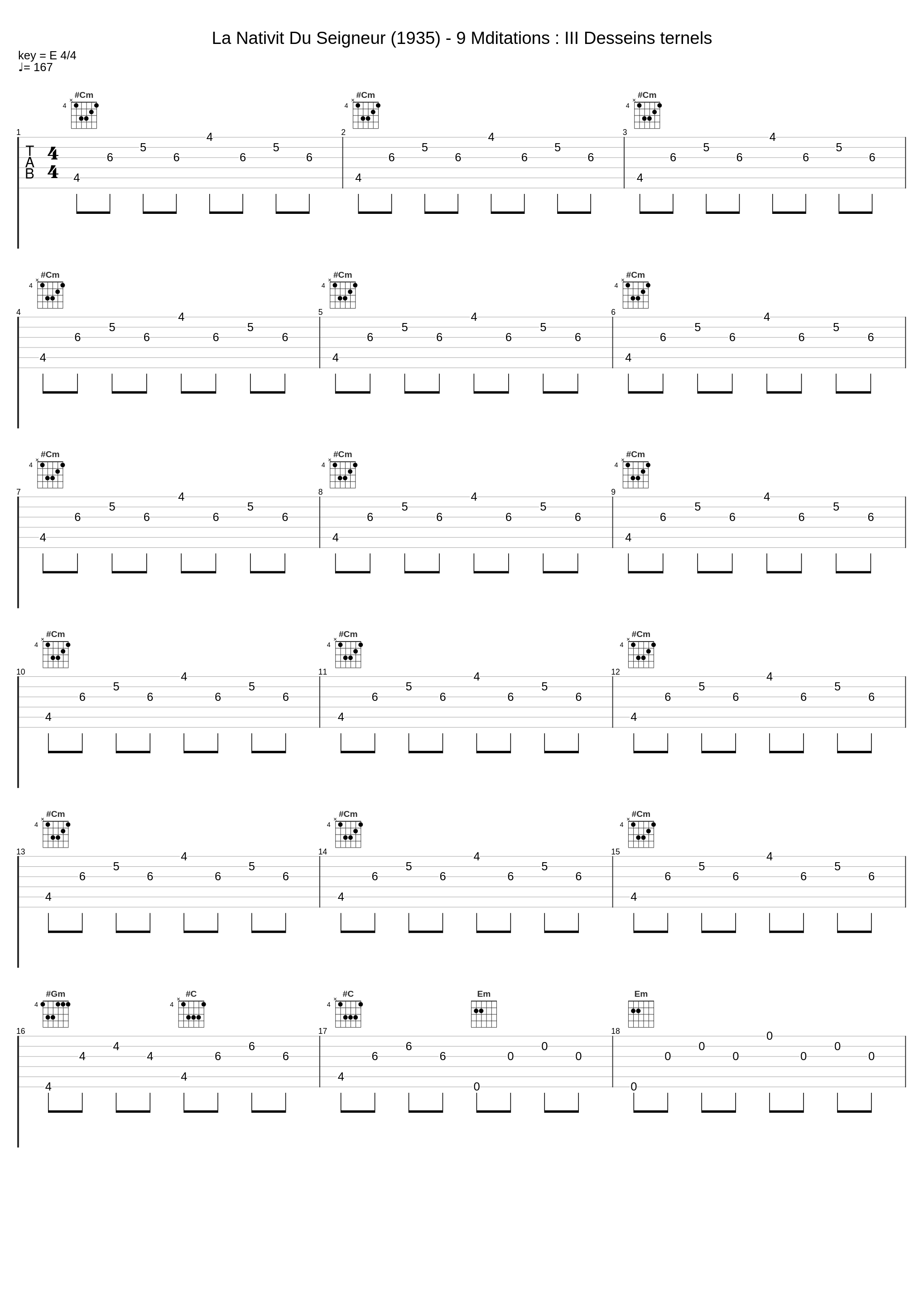 La Nativit Du Seigneur (1935) - 9 Mditations : III Desseins ternels_Olivier Messiaen_1