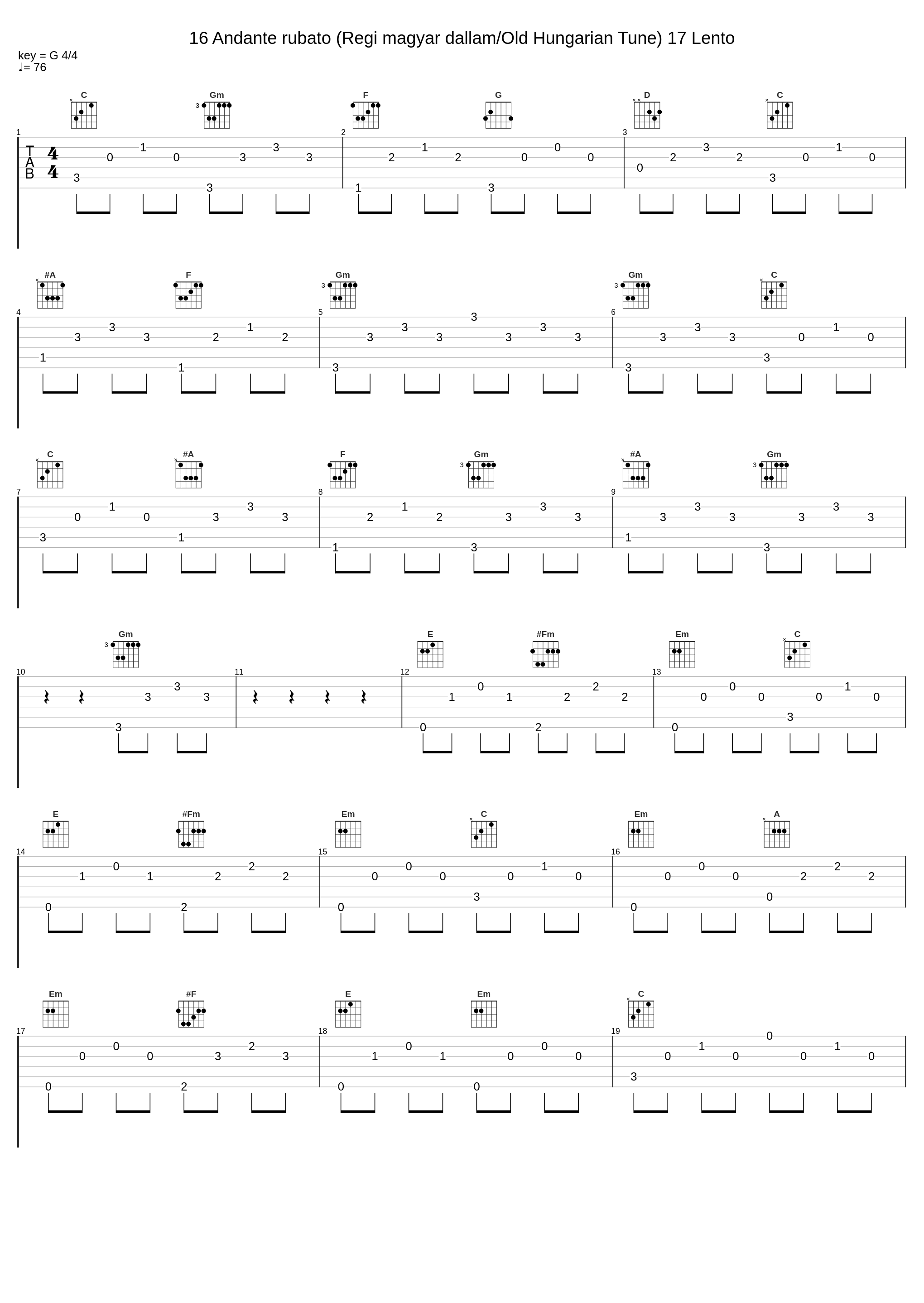 16 Andante rubato (Regi magyar dallam/Old Hungarian Tune) 17 Lento_Zoltán Kocsis_1