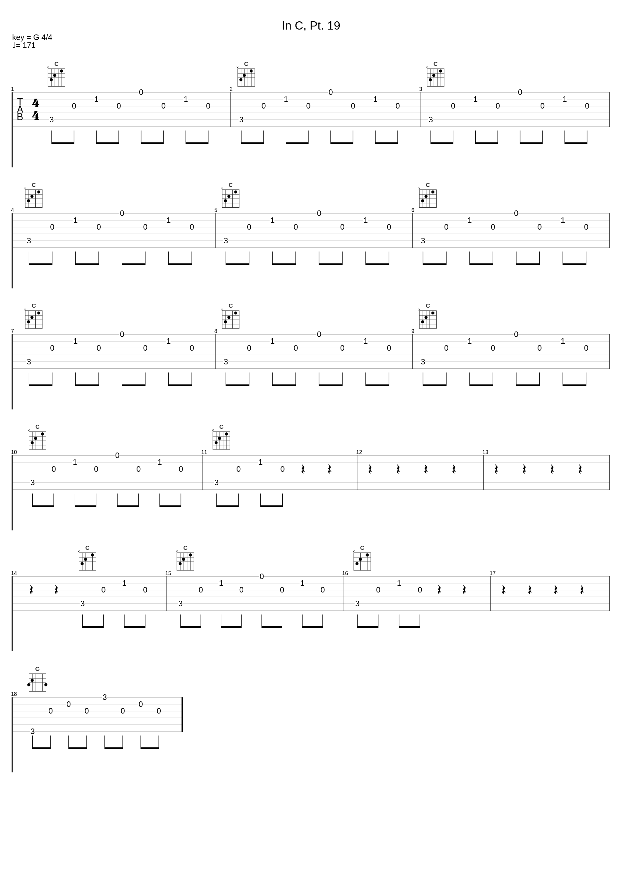 In C, Pt. 19_Salt Lake Electric Ensemble,Terry Riley_1