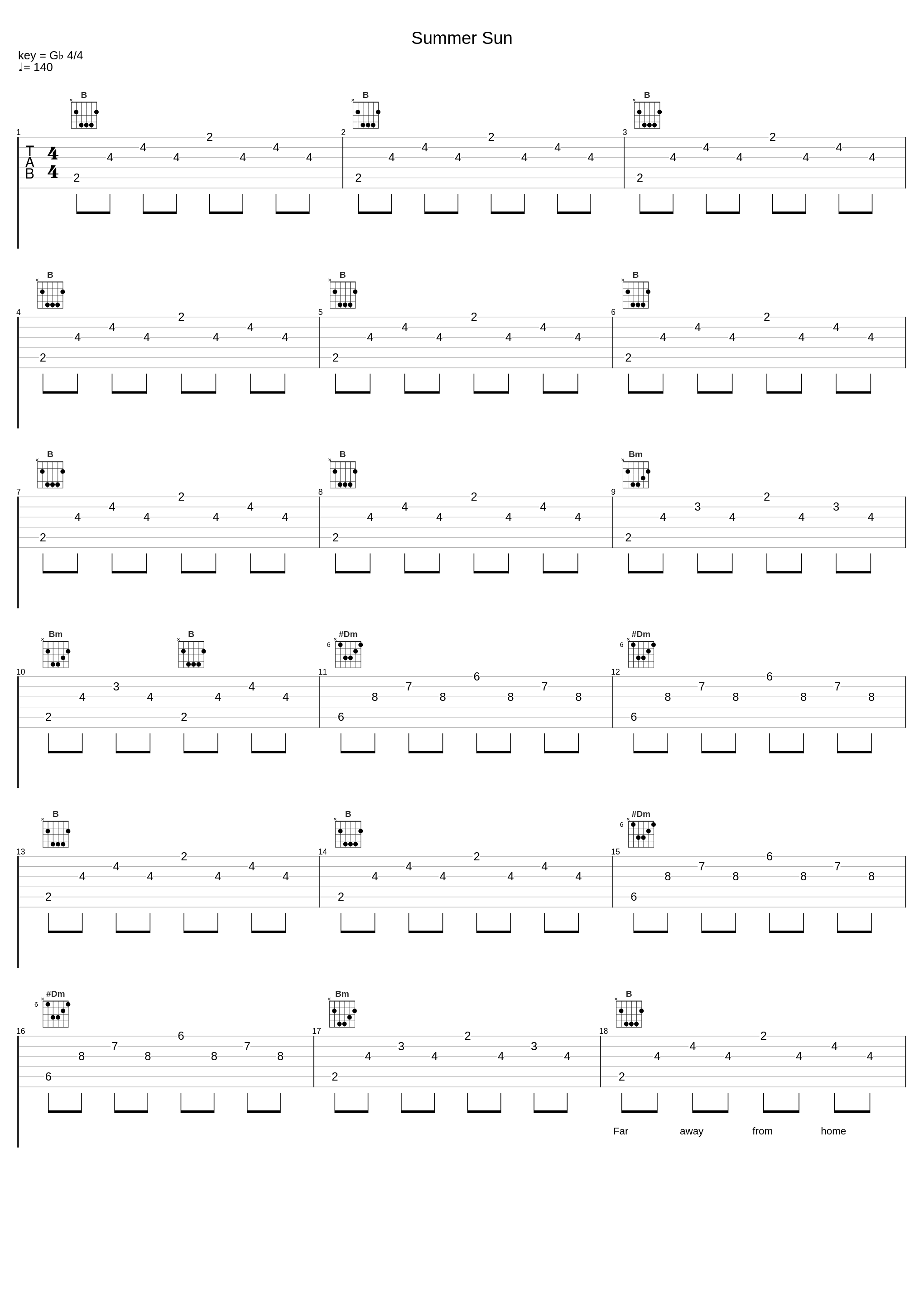 Summer Sun_4 Strings_1