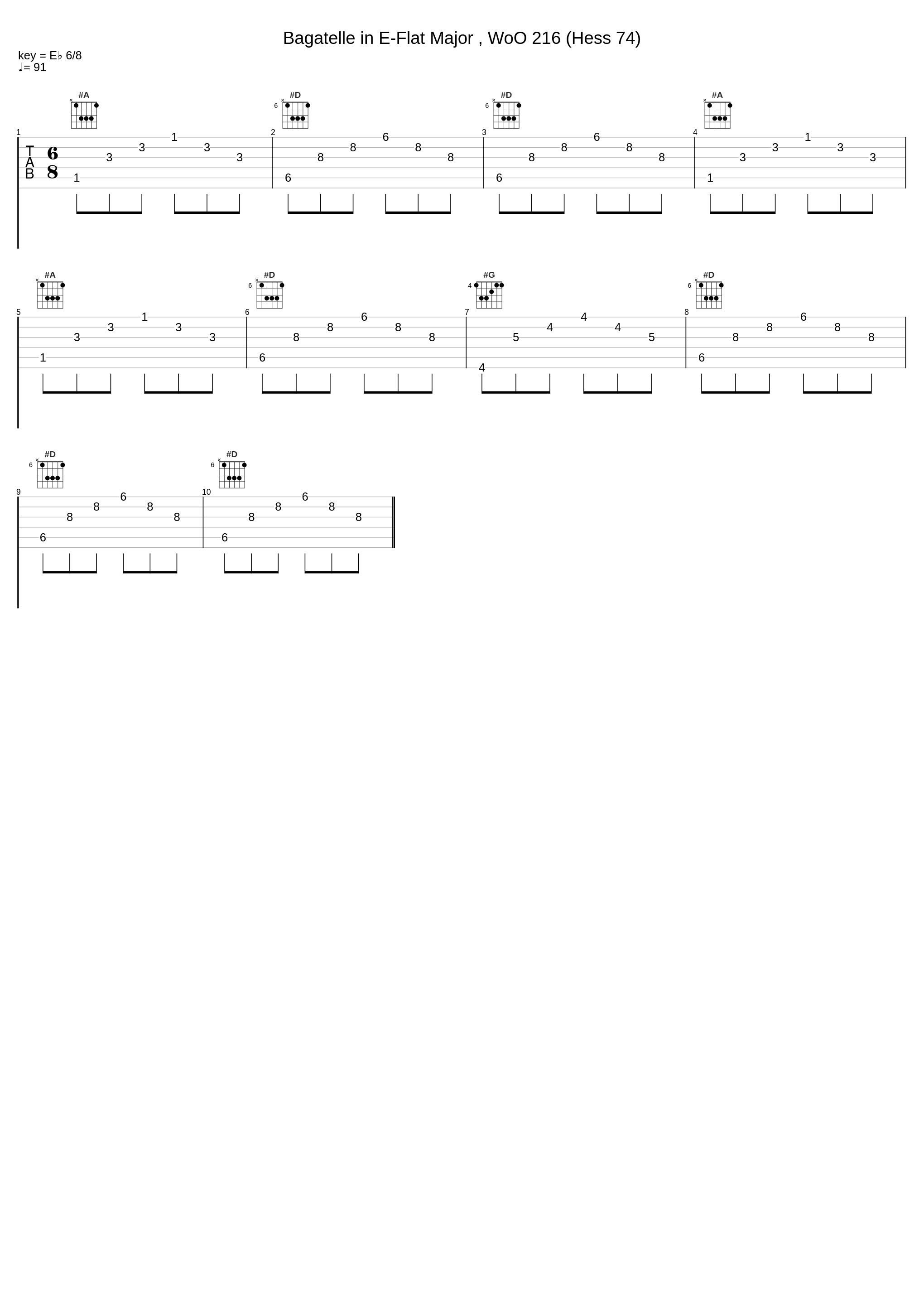 Bagatelle in E-Flat Major , WoO 216 (Hess 74)_Ronald Brautigam_1