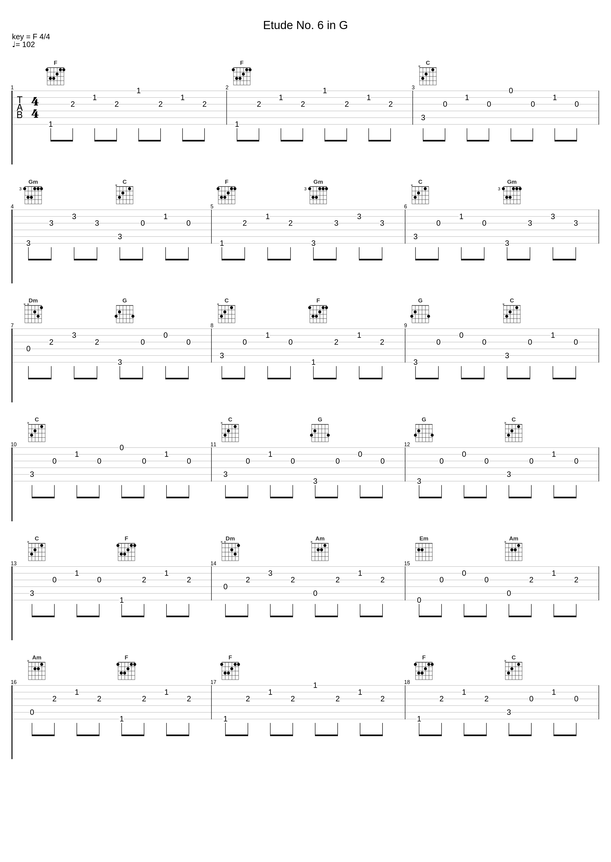 Etude No. 6 in G_Christopher Hill,John Walker_1