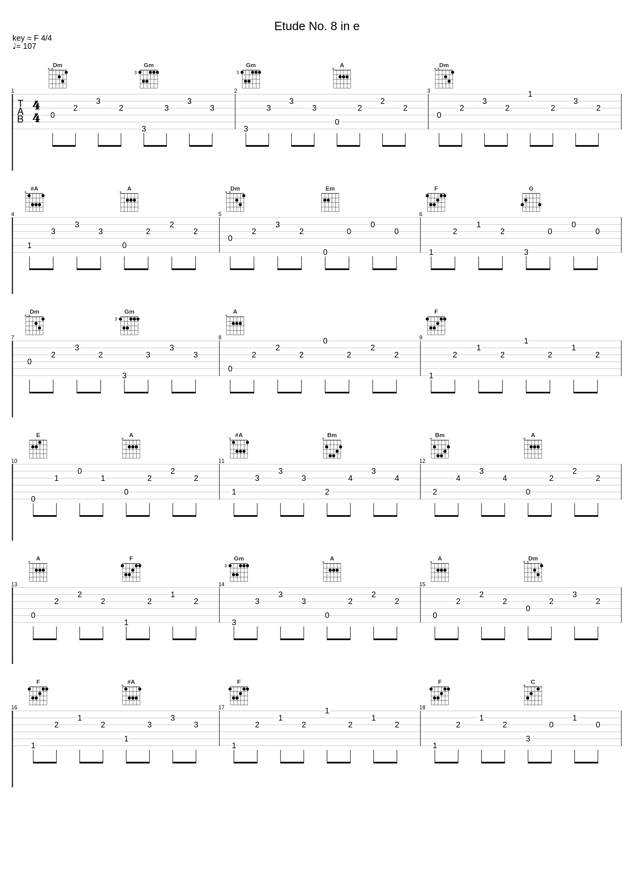 Etude No. 8 in e_Christopher Hill,John Walker_1