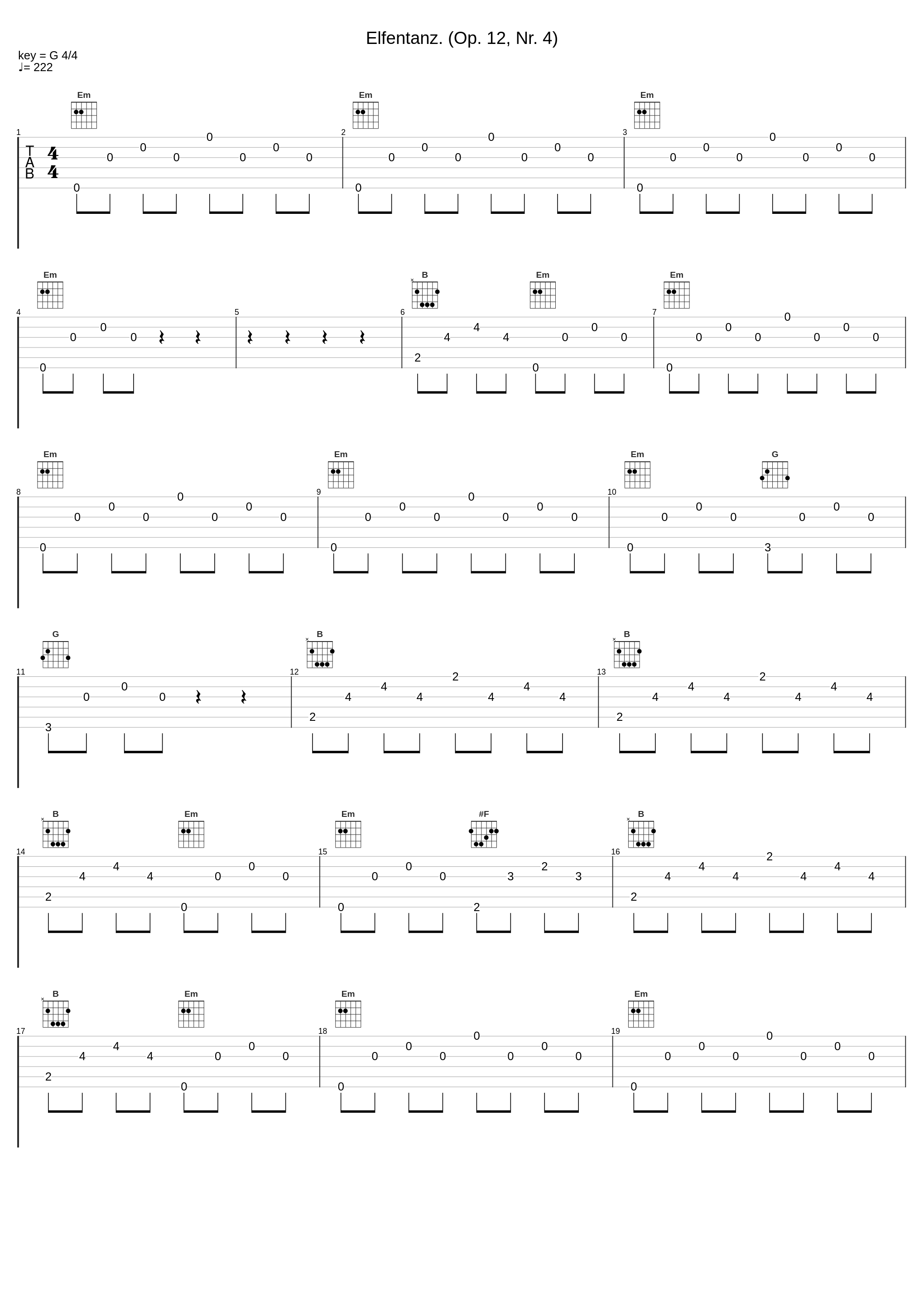 Elfentanz. (Op. 12, Nr. 4)_Johan Bril,Edvard Grieg_1