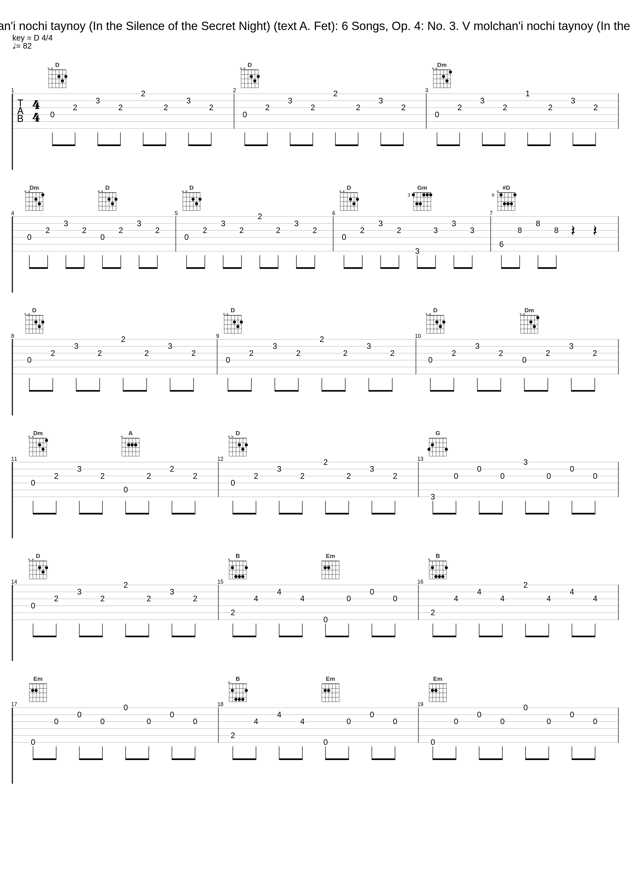 6 Songs, Op. 4: No. 3. V molchan'i nochi taynoy (In the Silence of the Secret Night) (text A. Fet): 6 Songs, Op. 4: No. 3. V molchan'i nochi taynoy (In the silence of the mysterious night)_Dmitri Hvorostovsky,Ivari Ilja_1