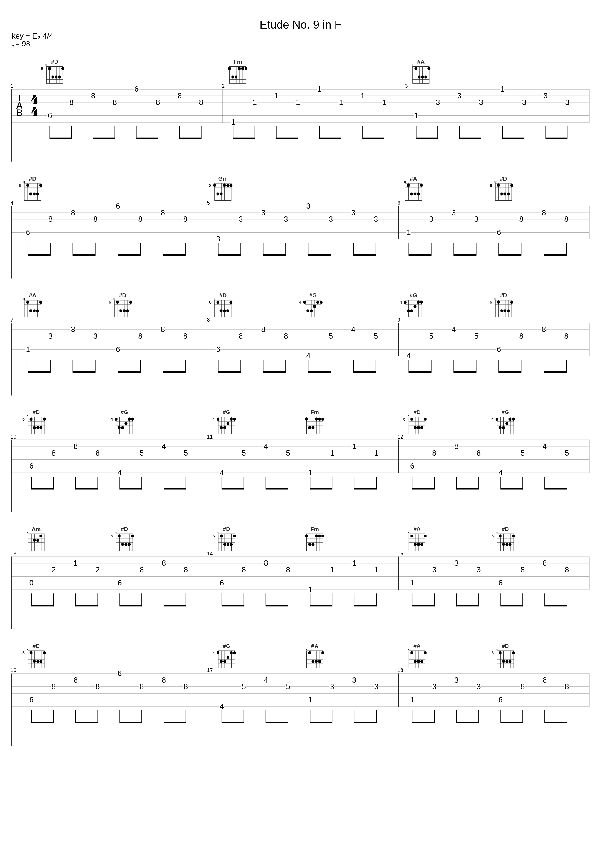 Etude No. 9 in F_Christopher Hill,John Walker_1