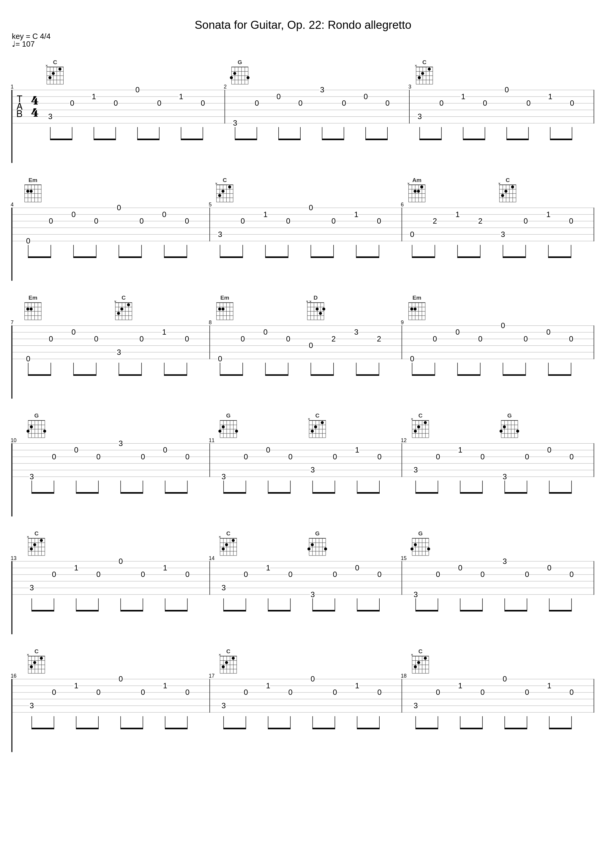 Sonata for Guitar, Op. 22: Rondo allegretto_Andrés Segovia,Fernando Sor_1