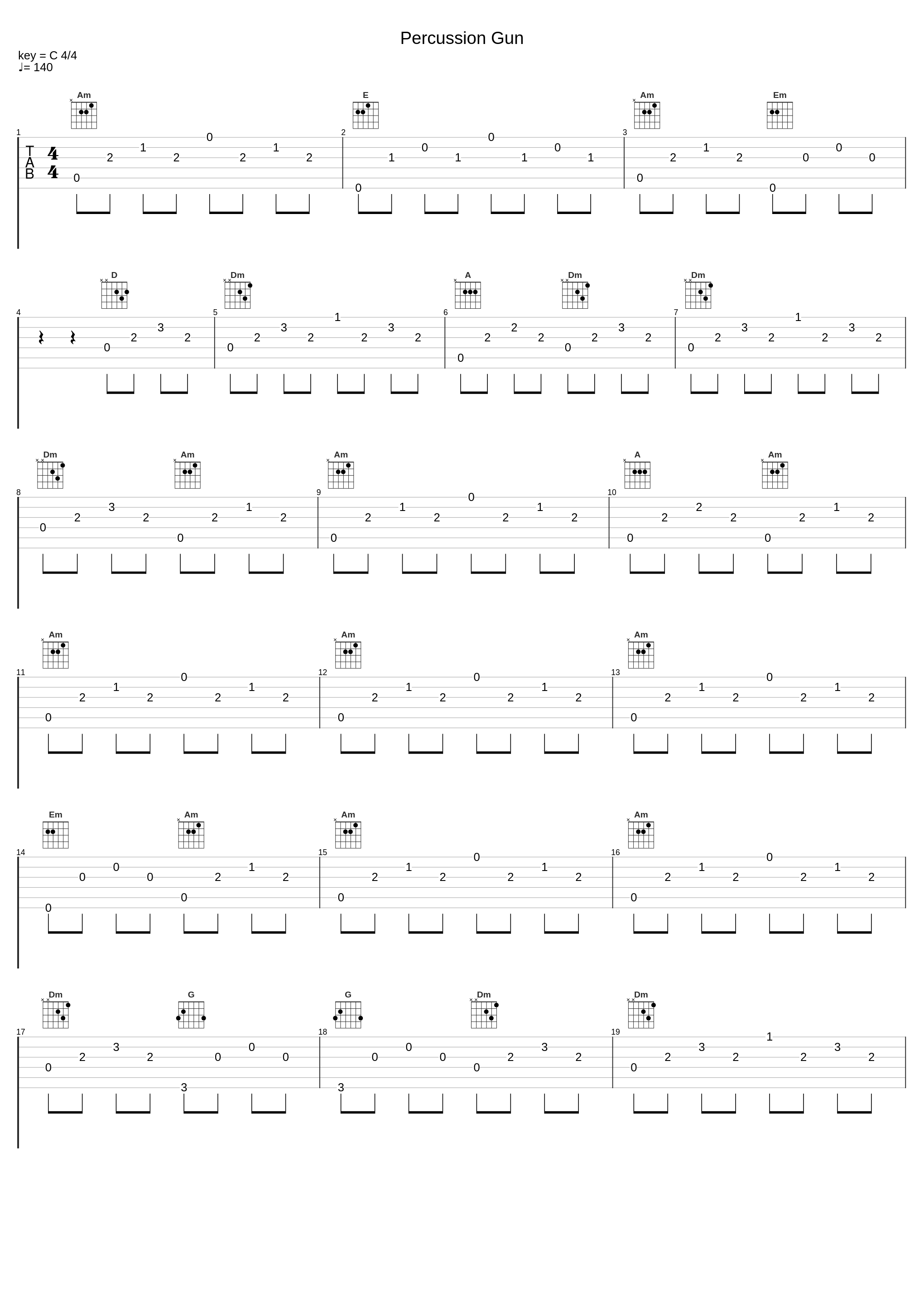 Percussion Gun_Stelvio Cipriani_1