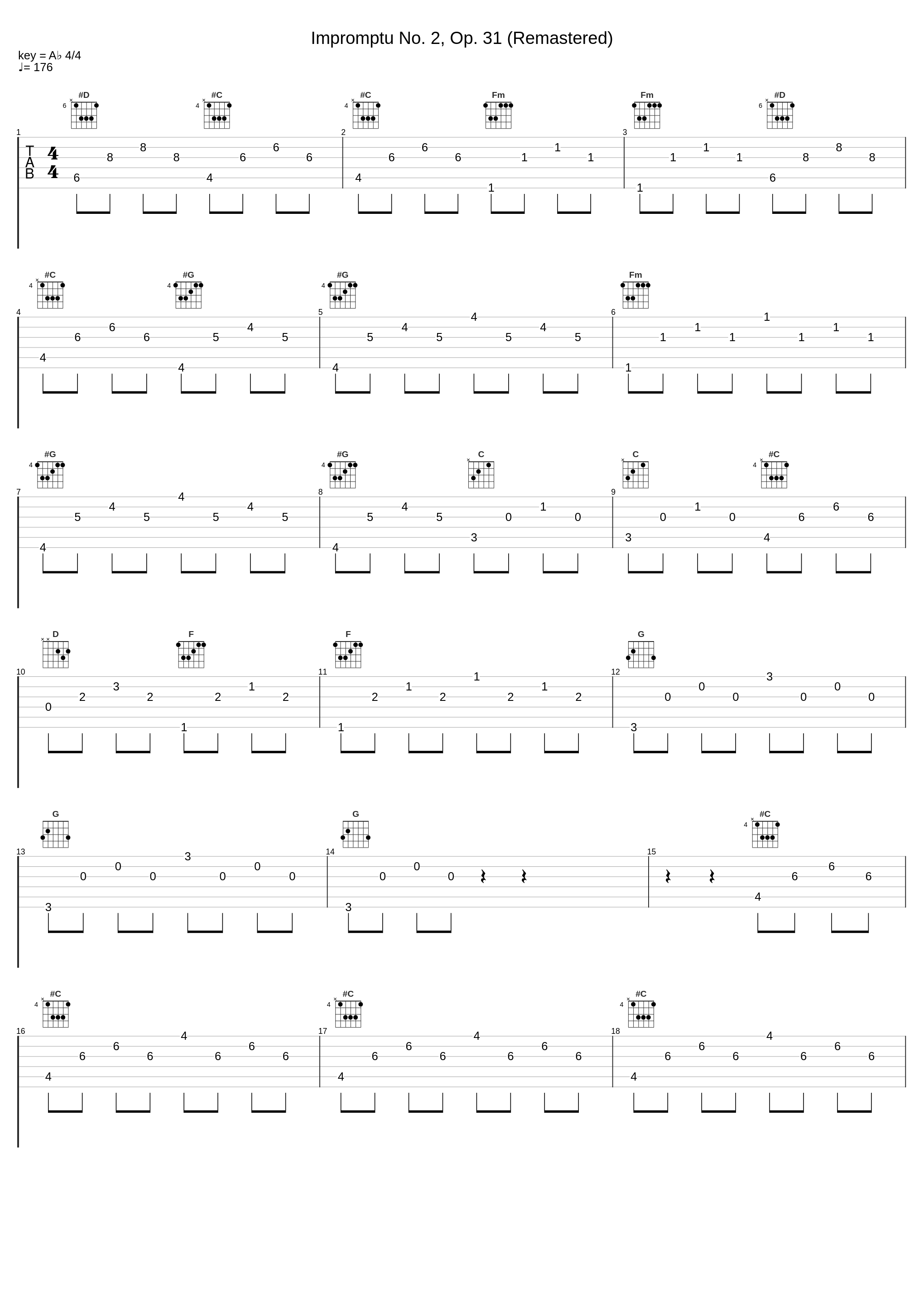 Impromptu No. 2, Op. 31 (Remastered)_Gabriel Fauré_1