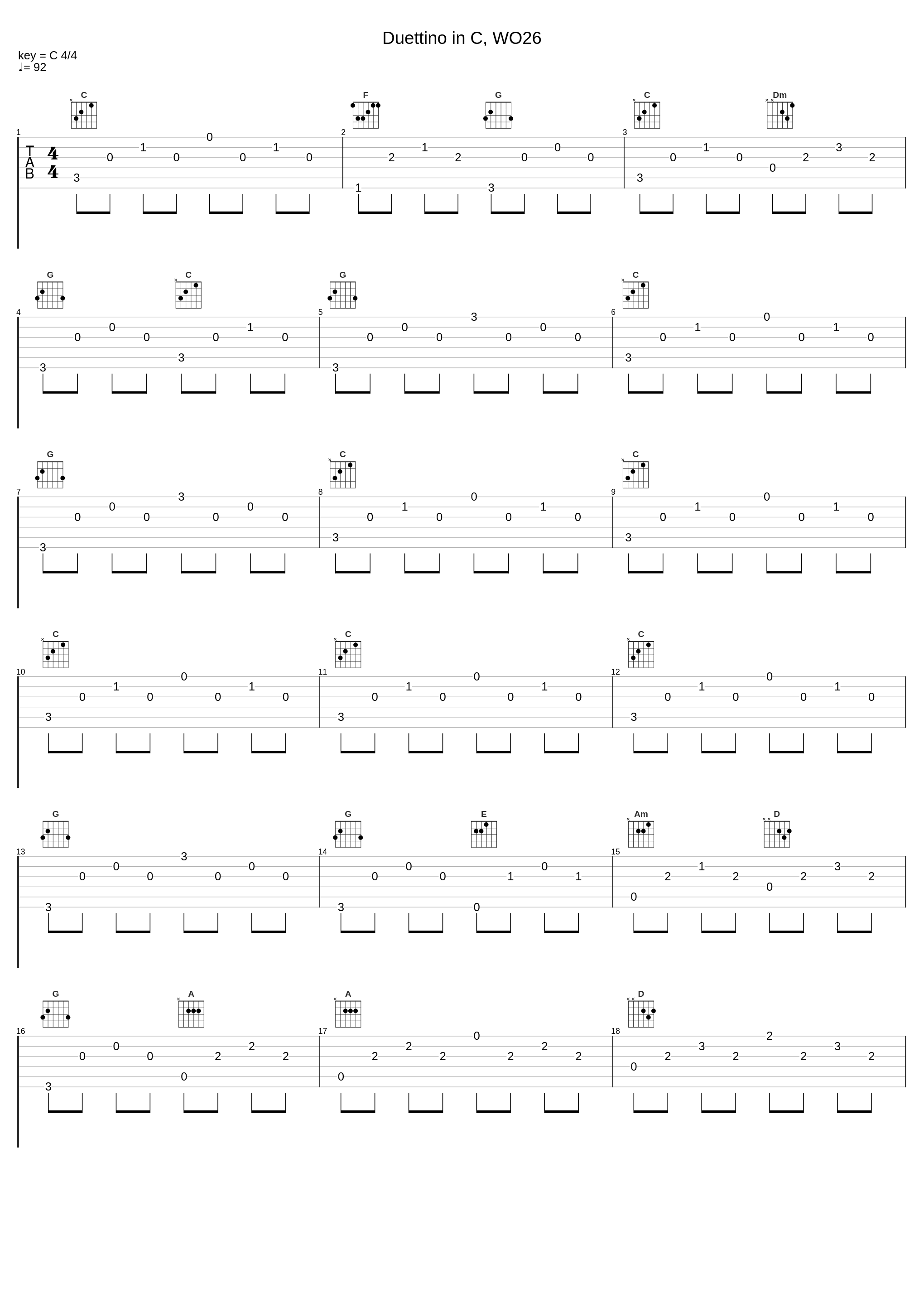 Duettino in C, WO26_Pietro Spada,Muzio Clementi_1