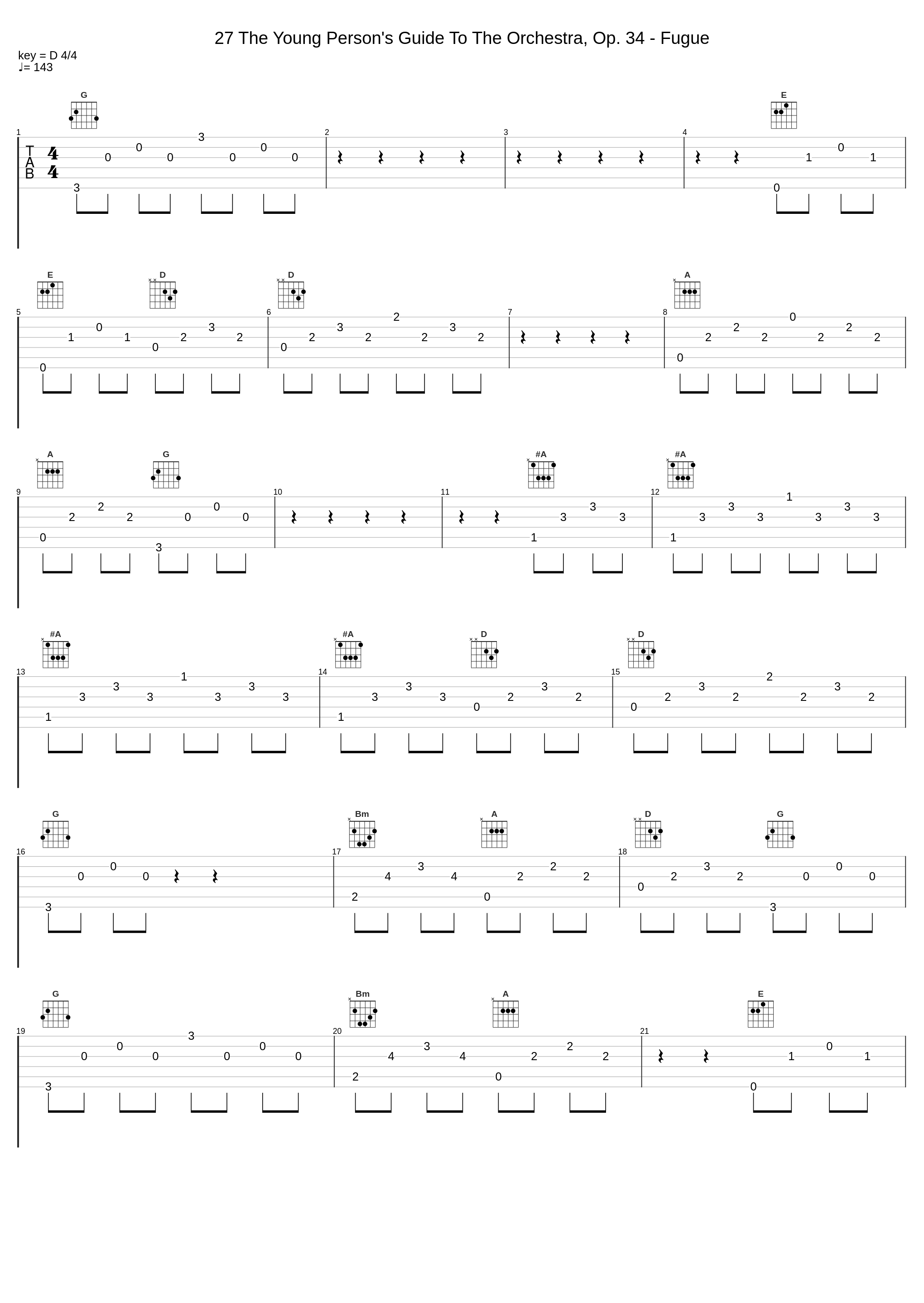 27 The Young Person's Guide To The Orchestra, Op. 34 - Fugue_Benjamin Britten_1