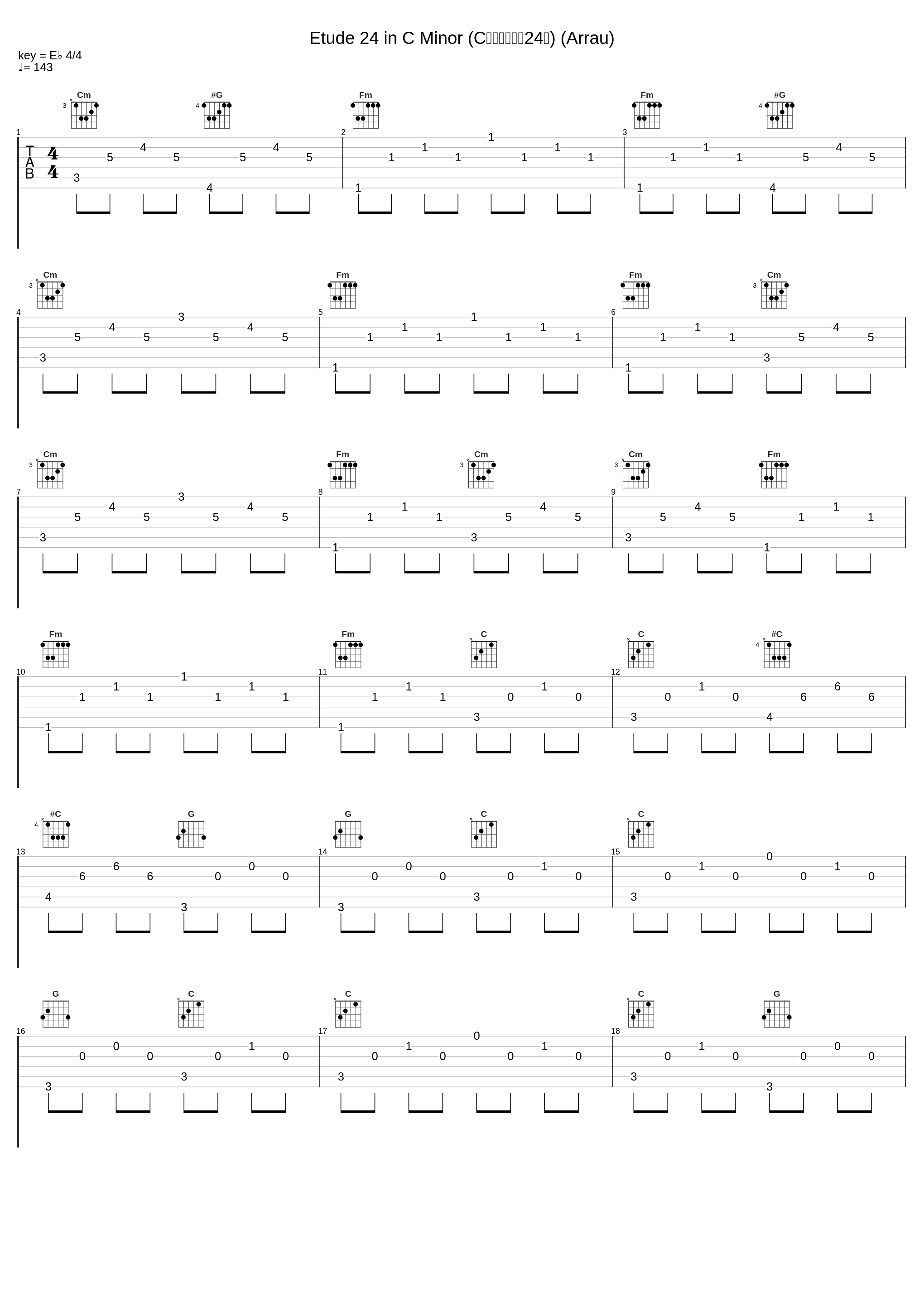 Etude 24 in C Minor (C大调练习曲第24首) (Arrau)_Claudio Arrau_1