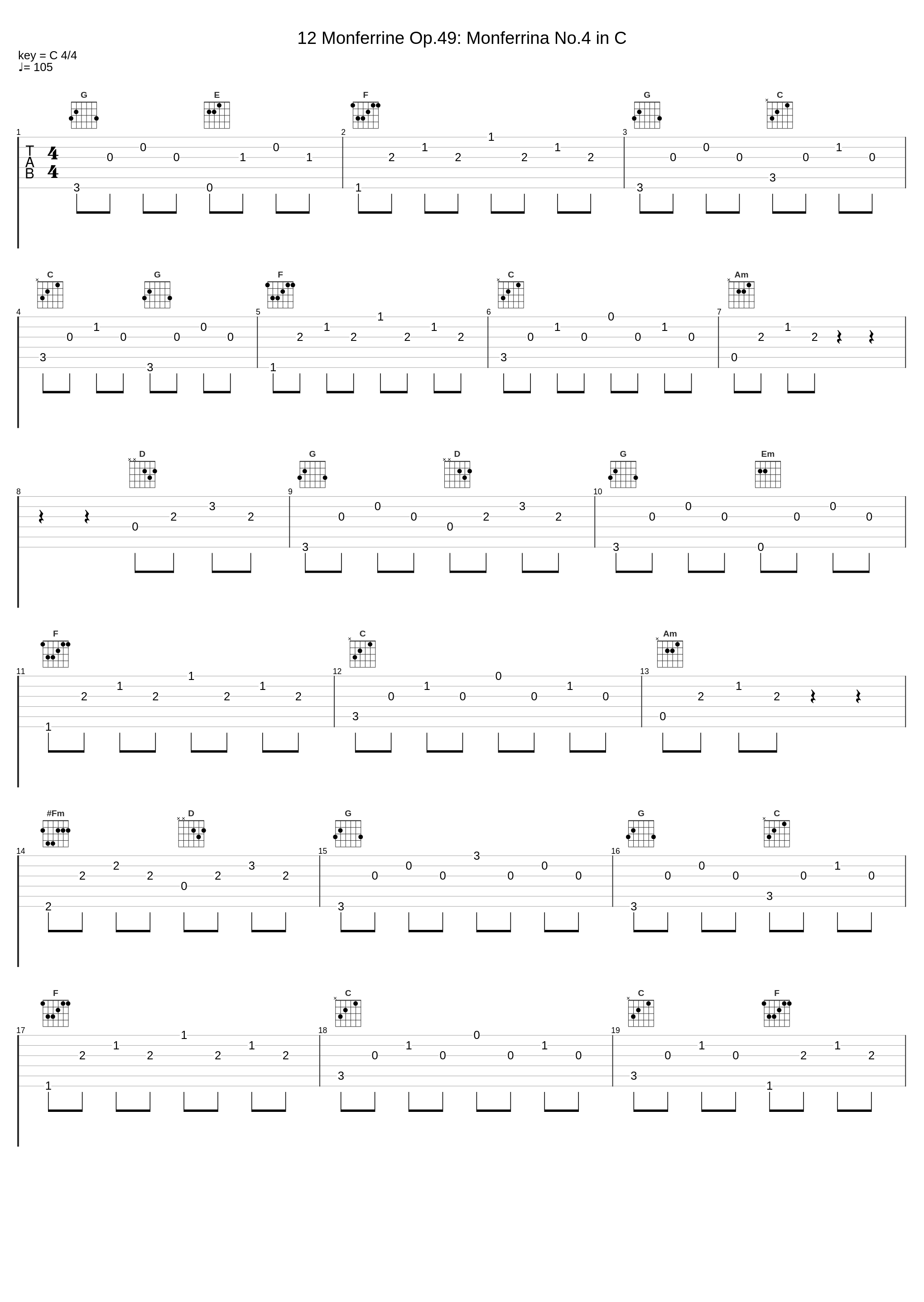 12 Monferrine Op.49: Monferrina No.4 in C_Pietro Spada,Muzio Clementi_1