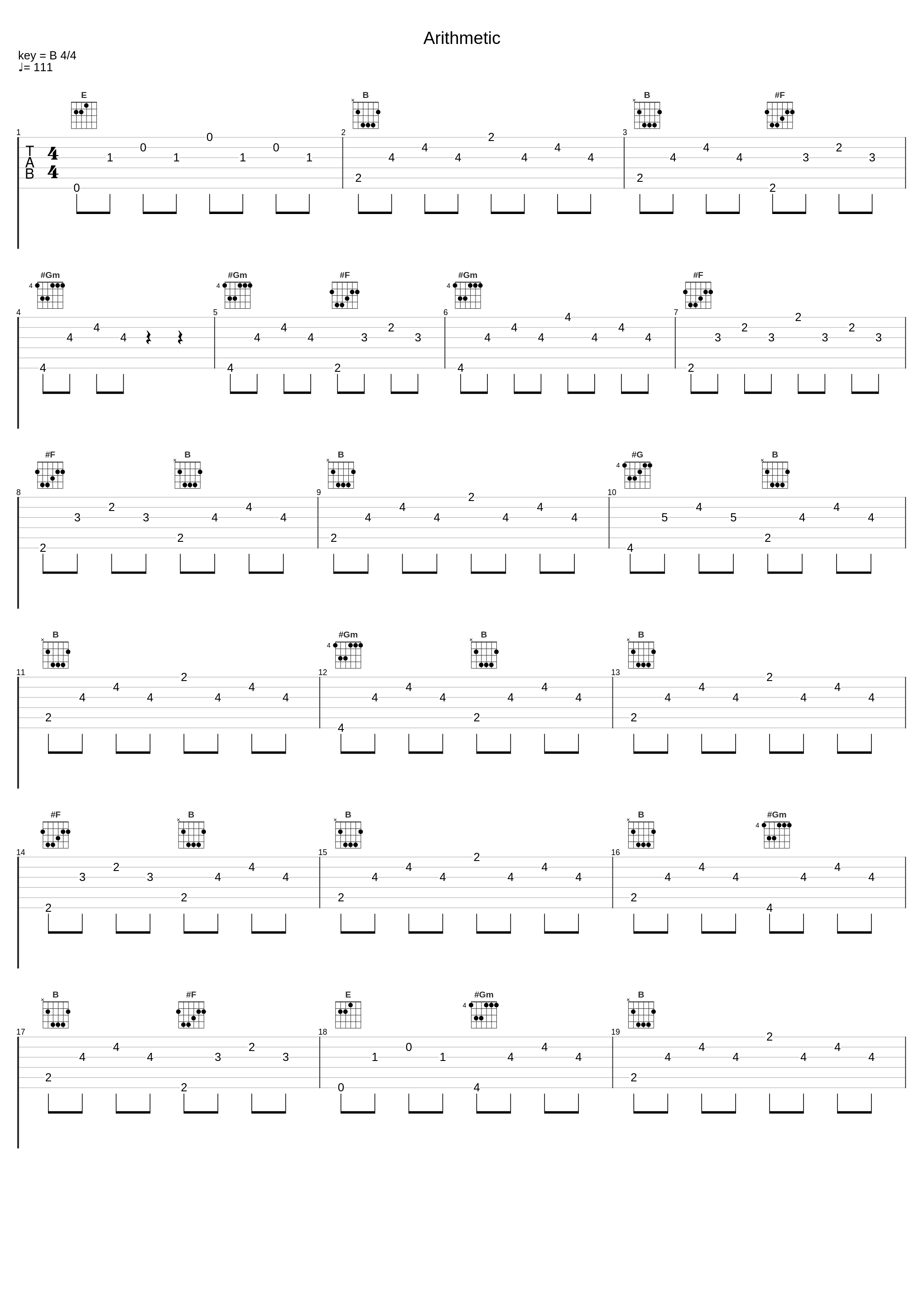 Arithmetic_Brooke Fraser_1