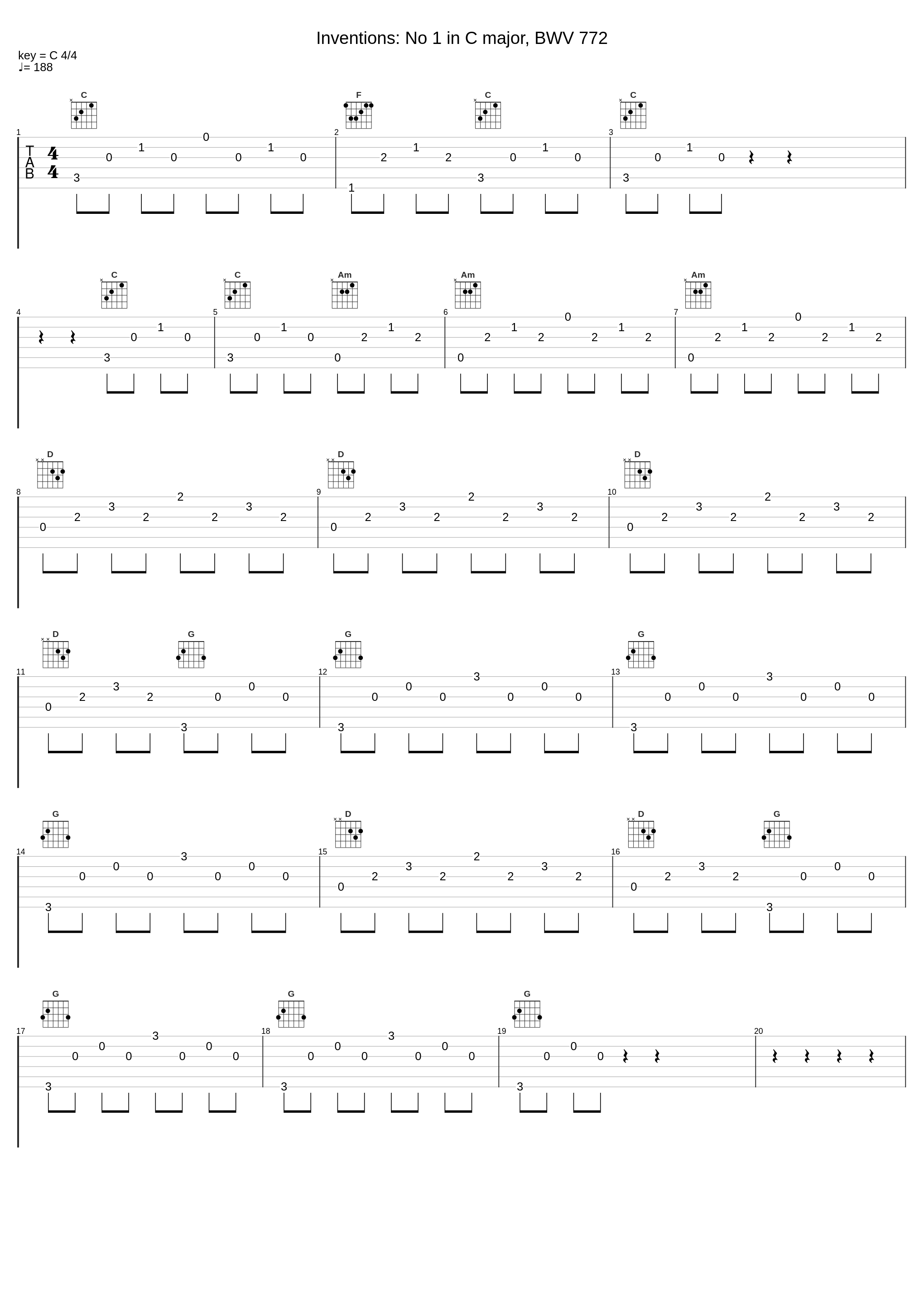 Inventions: No 1 in C major, BWV 772_Tatiana Nikolaeva,Johann Sebastian Bach_1