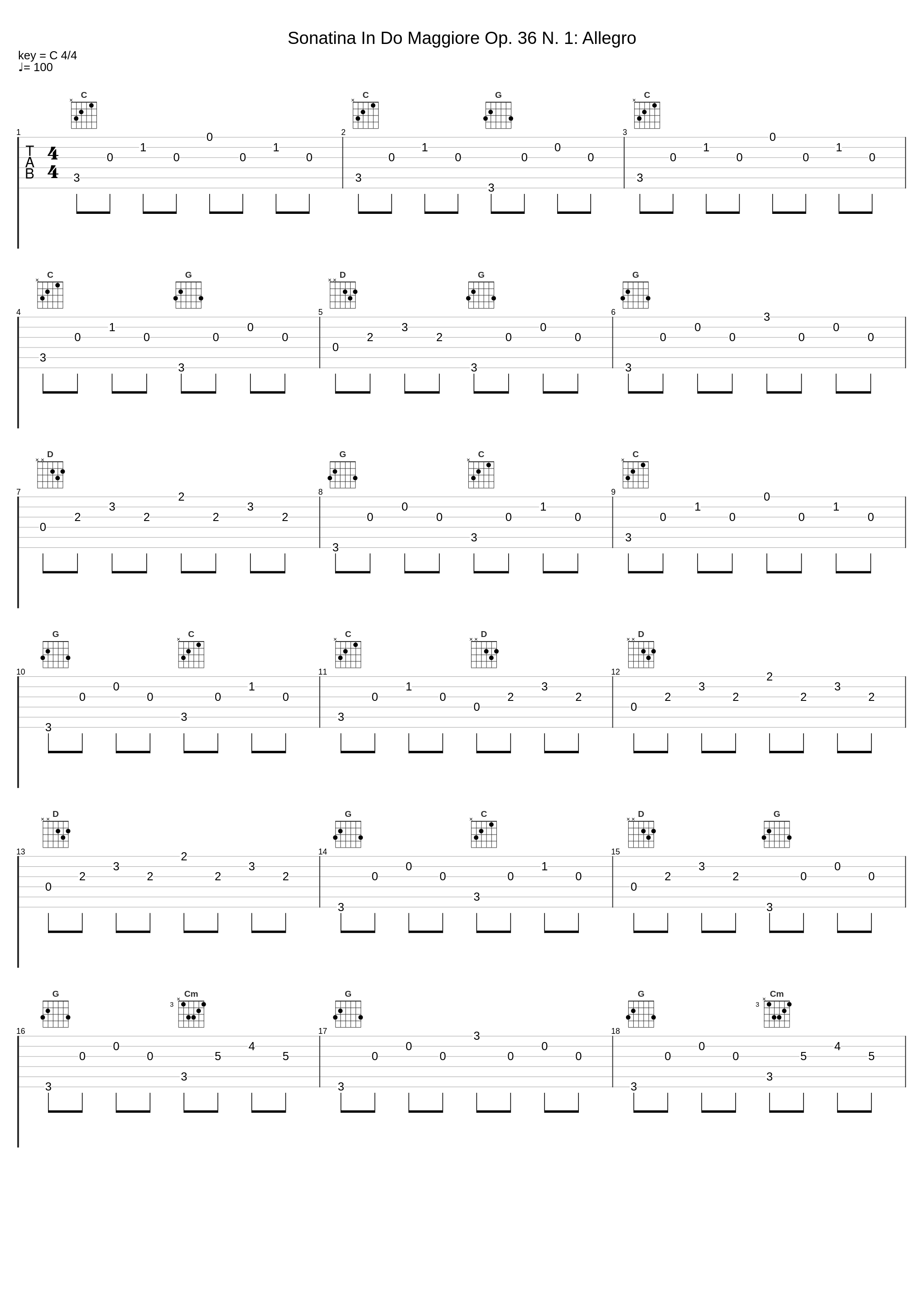 Sonatina In Do Maggiore Op. 36 N. 1: Allegro_Pietro Spada_1